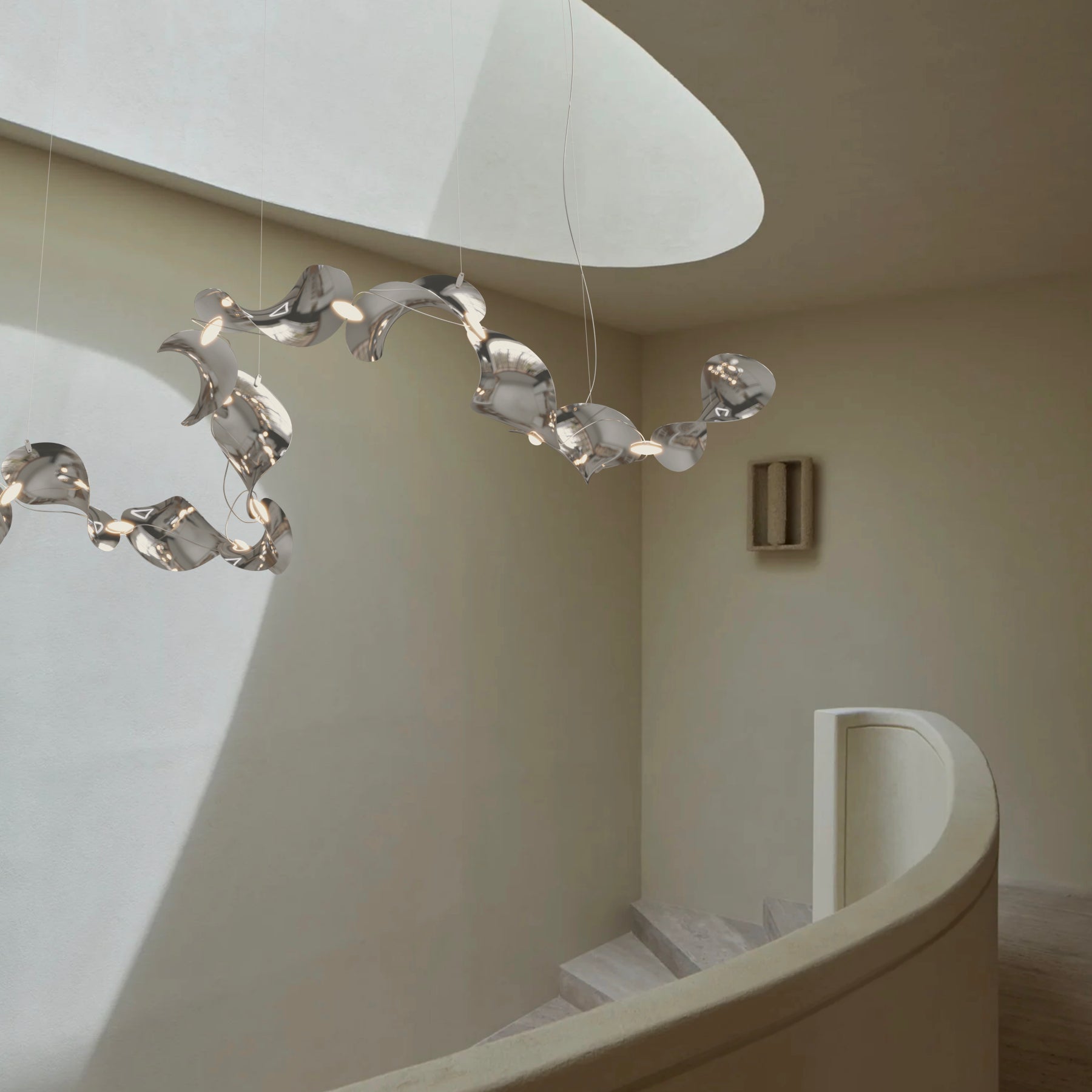 Dune 12 Curve Chandelier - 5 Finish Options