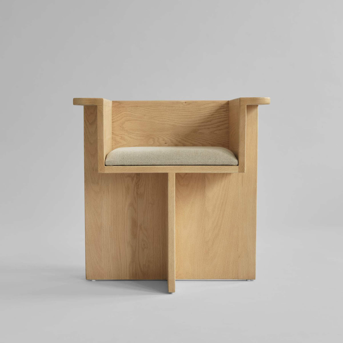 Makura Cushion 21 - Linen Sand, fits Brutus Dining Chair Oak