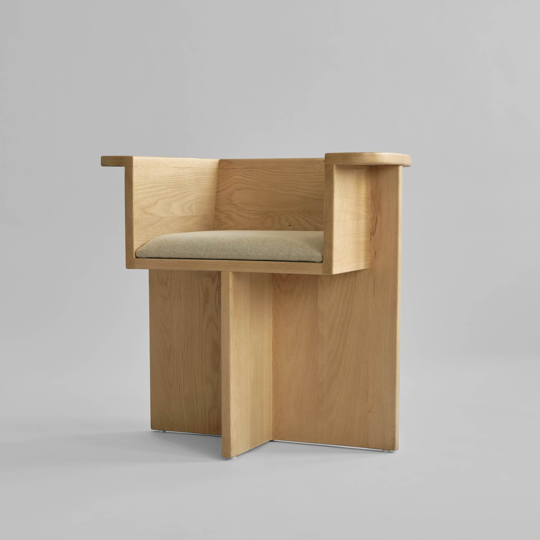 Makura Cushion 21 - Linen Sand, fits Brutus Dining Chair Oak