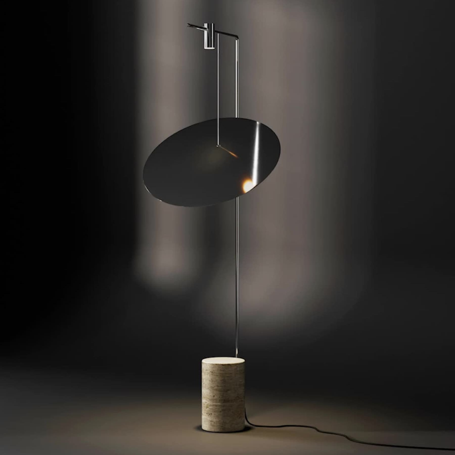 The Moon Floor Lamp - Chrome