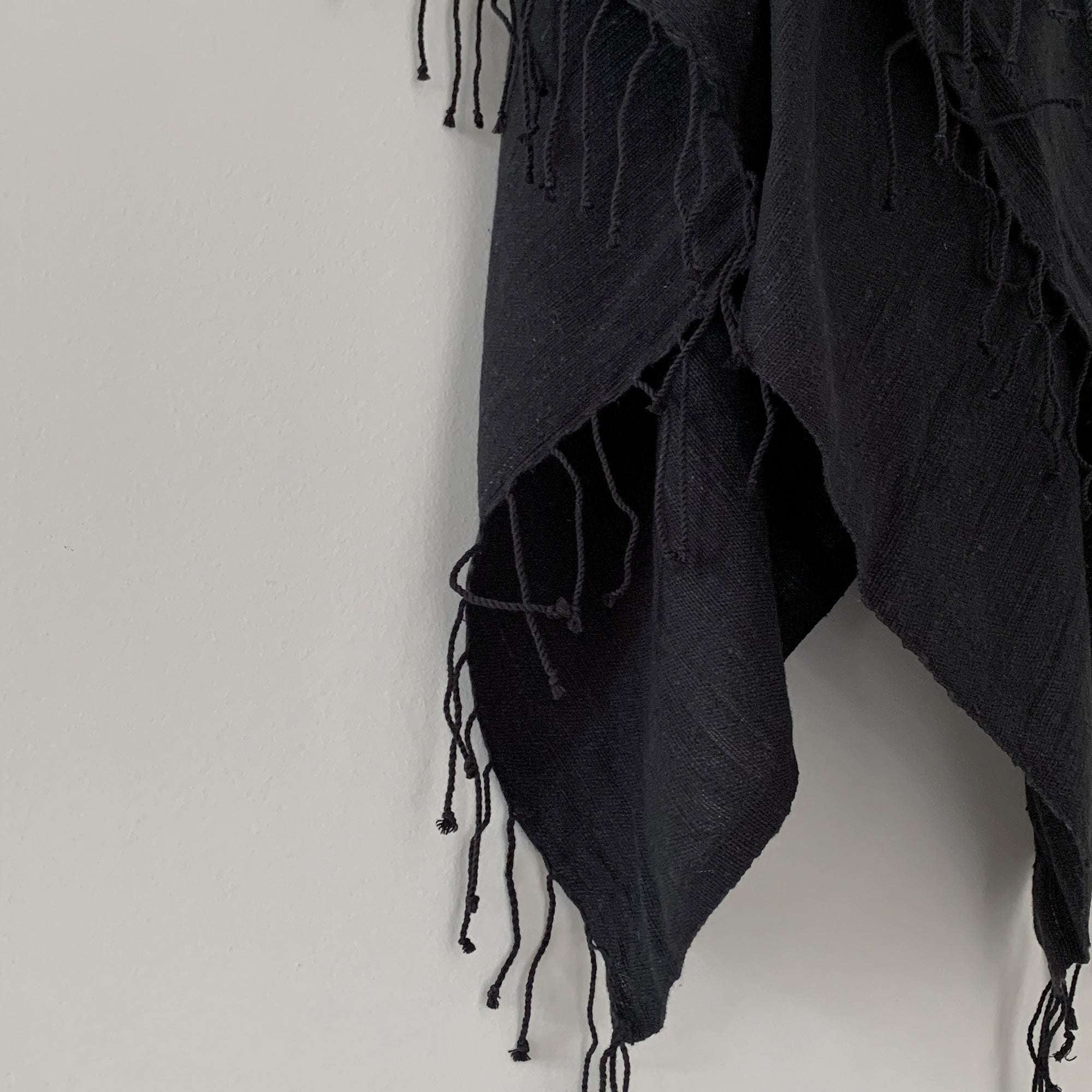 Musta Towel Collection | Pure Black - Hand Woven