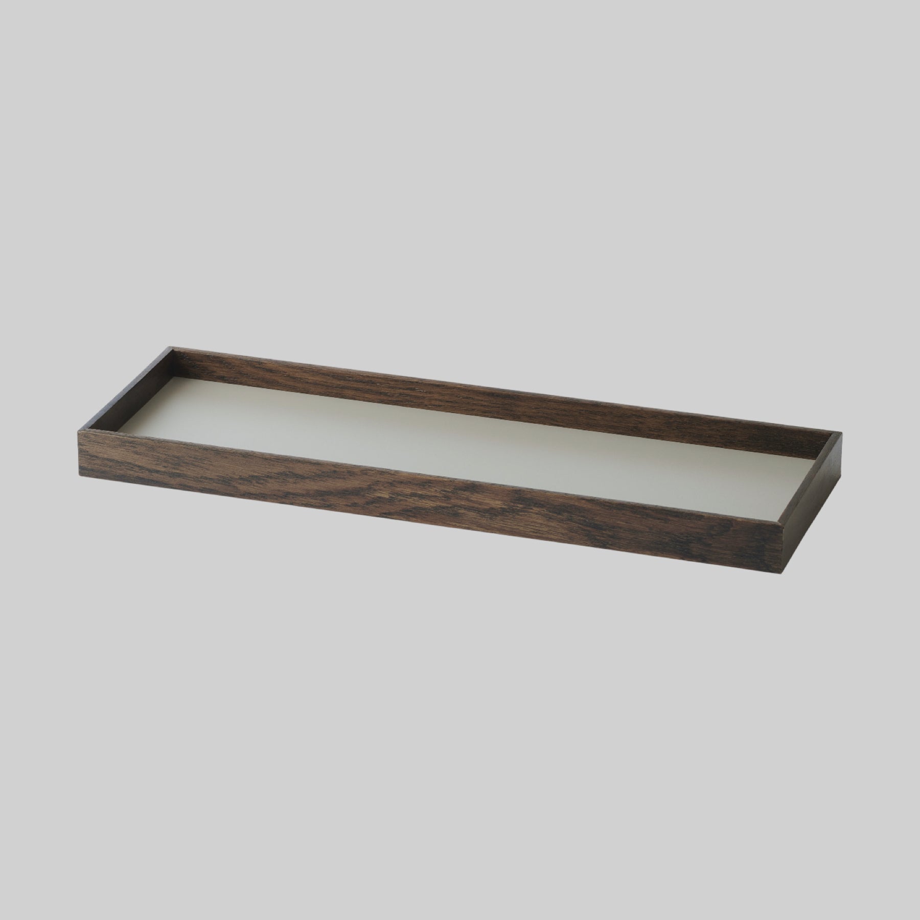 FRAME tray small, smoked oak/grey