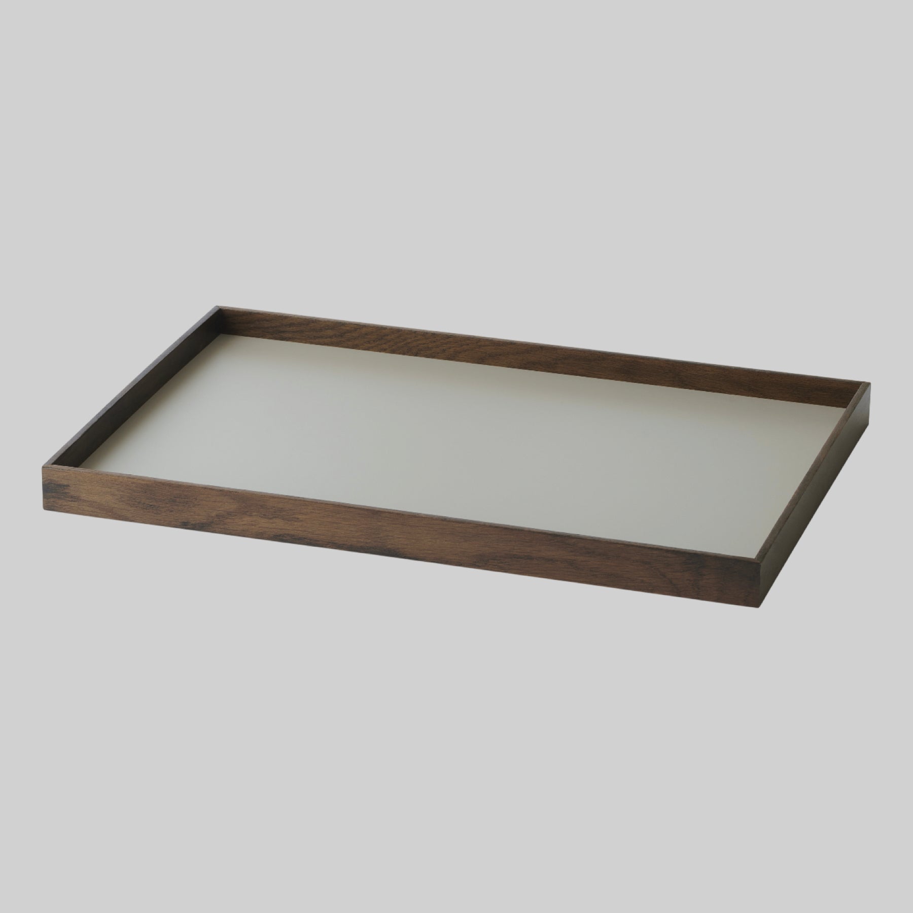 FRAME tray medium, smoked oak/grey