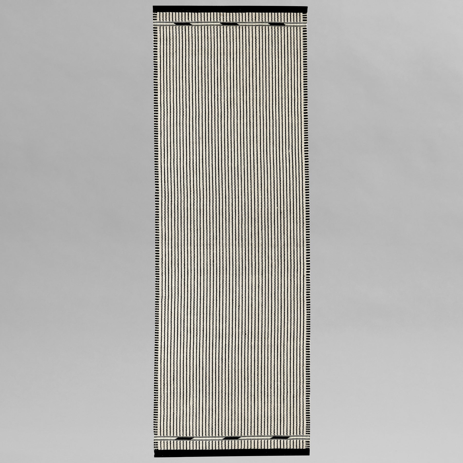 Vibeke Klint Rug VK-3, Off-White/Black - Large Runner 2.5'x8'