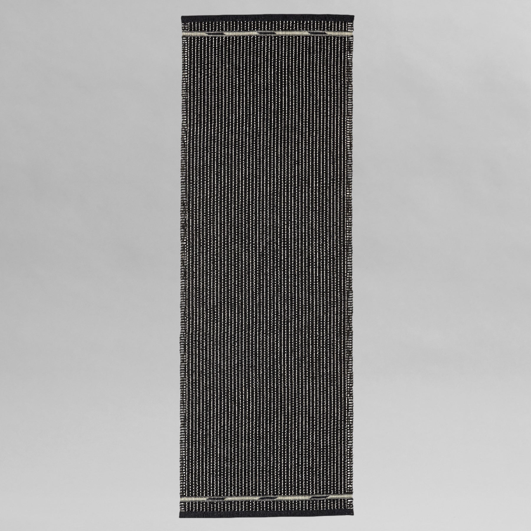 Vibeke Klint Rug VK-3, Black/Off-White - Large Runner 2.5'x8'