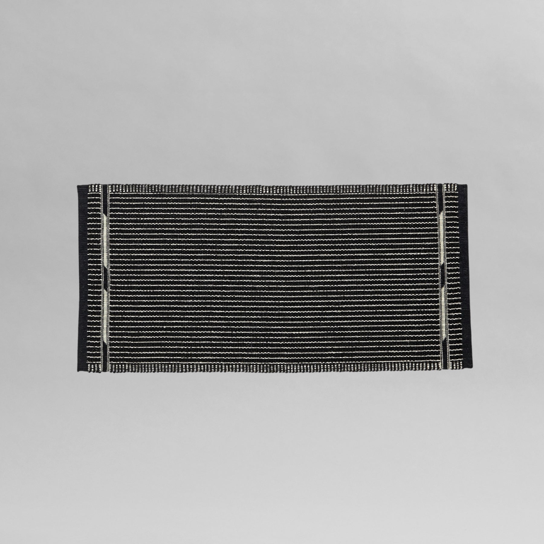 Vibeke Klint Rug VK-3, Black/Off-White - Small Runner 2' x 4.25'