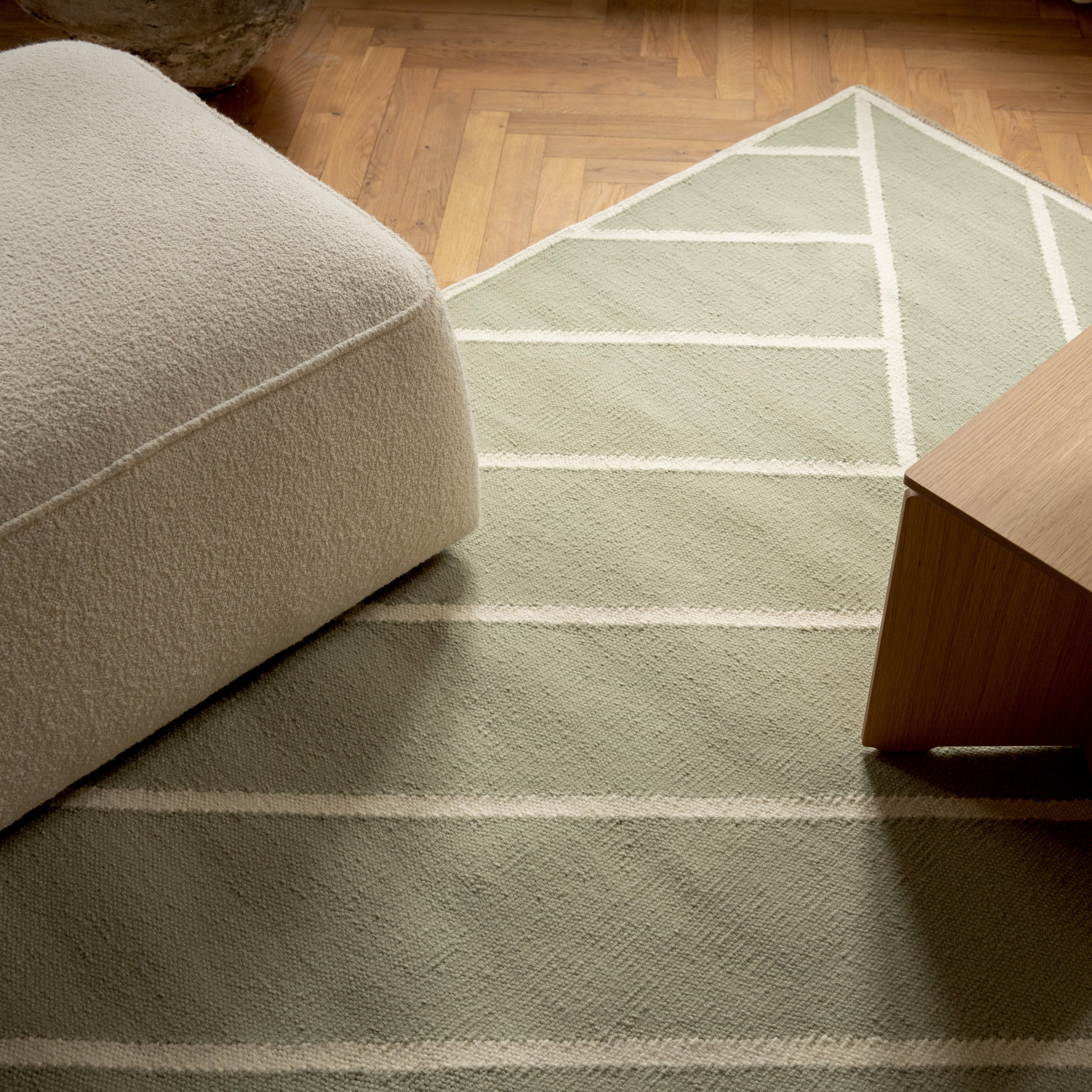 Vibeke Klint Rug VK-2, Pale Olive - 3 Standard Sizes