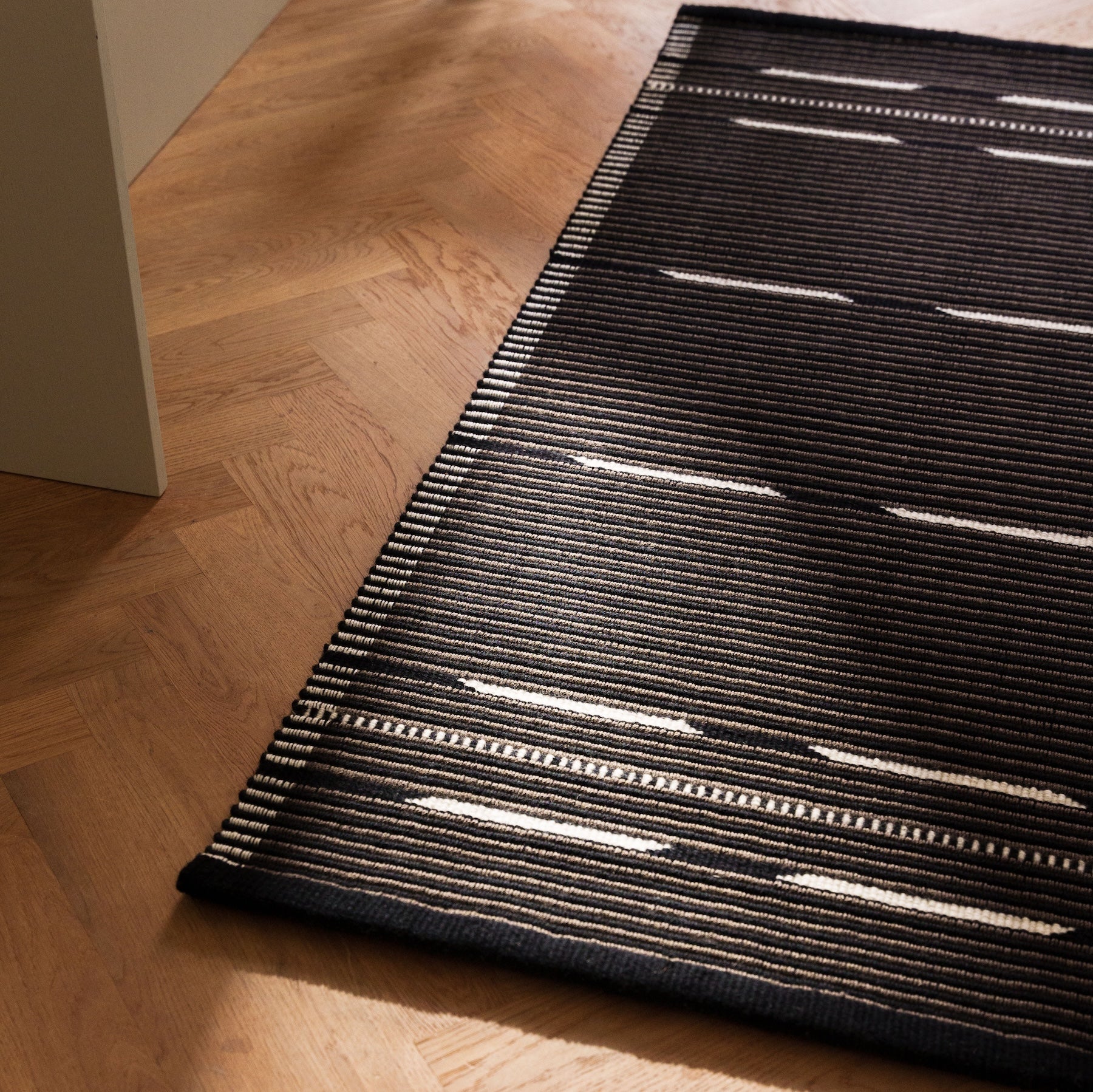 Vibeke Klint Rug VK-10, Brown/Black - Short Runner 2' x 4.25'