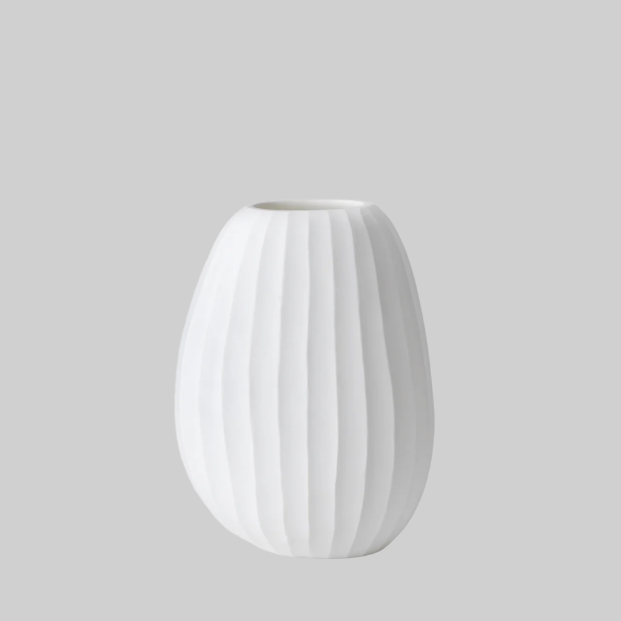 Organic vase 04 - white