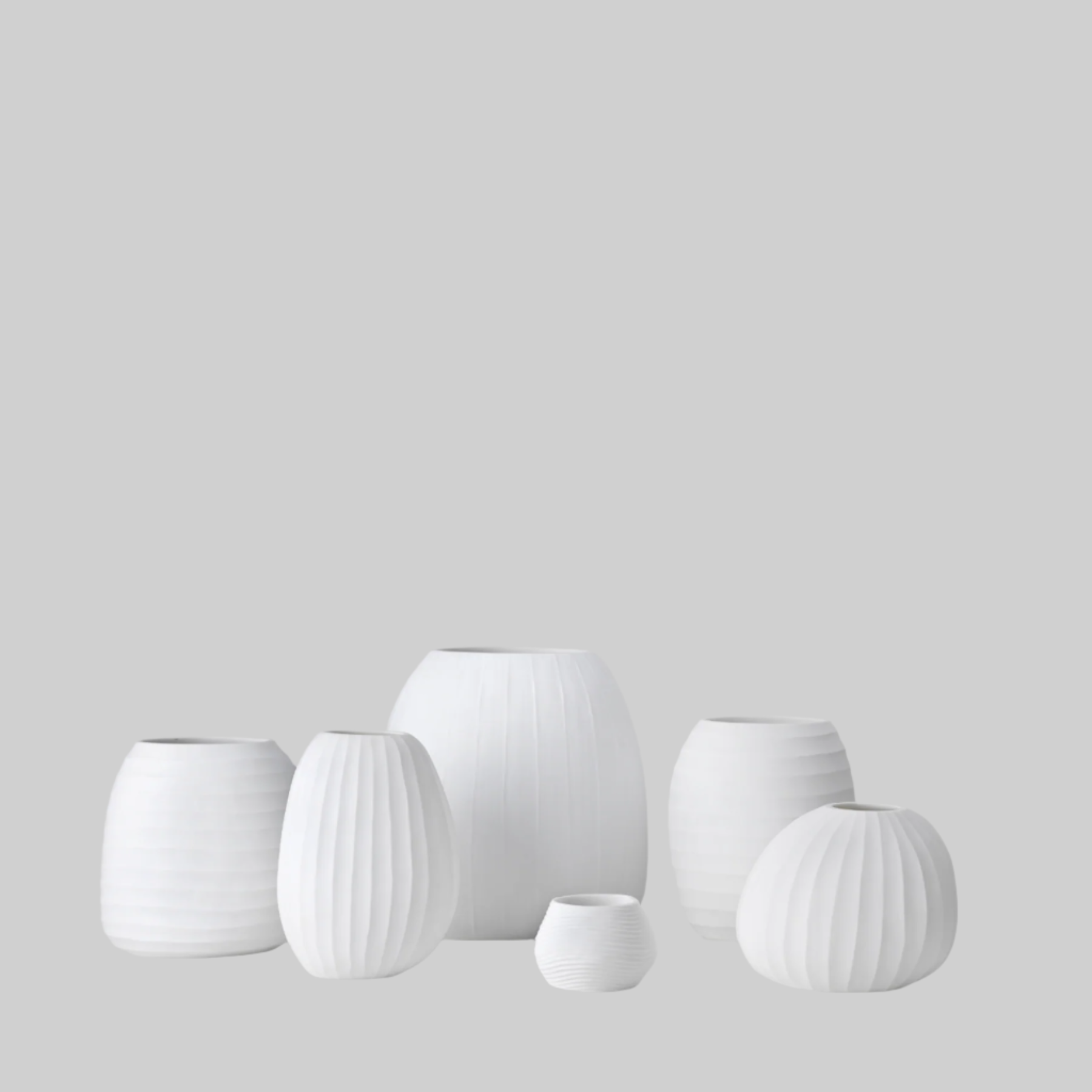 Organic vase 02 - white