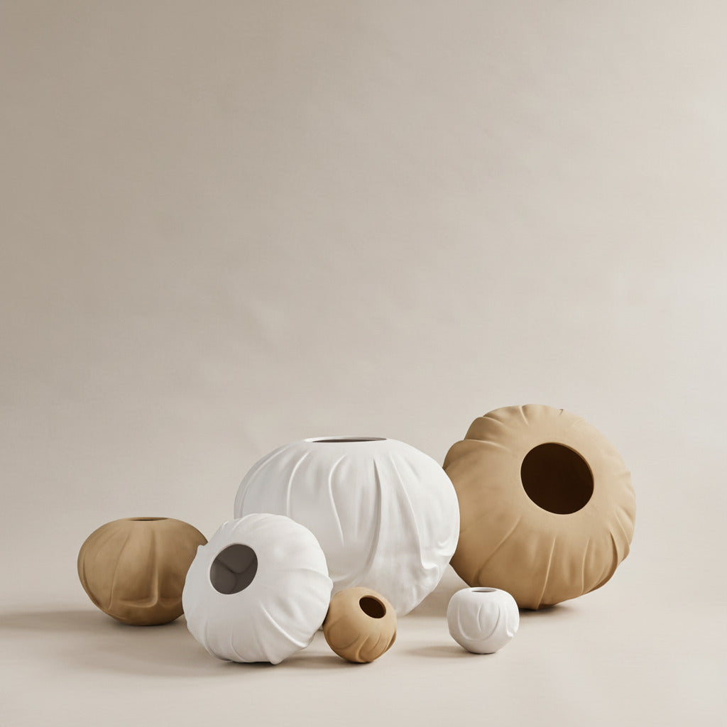 Orimono Vase, Mini - Bone White