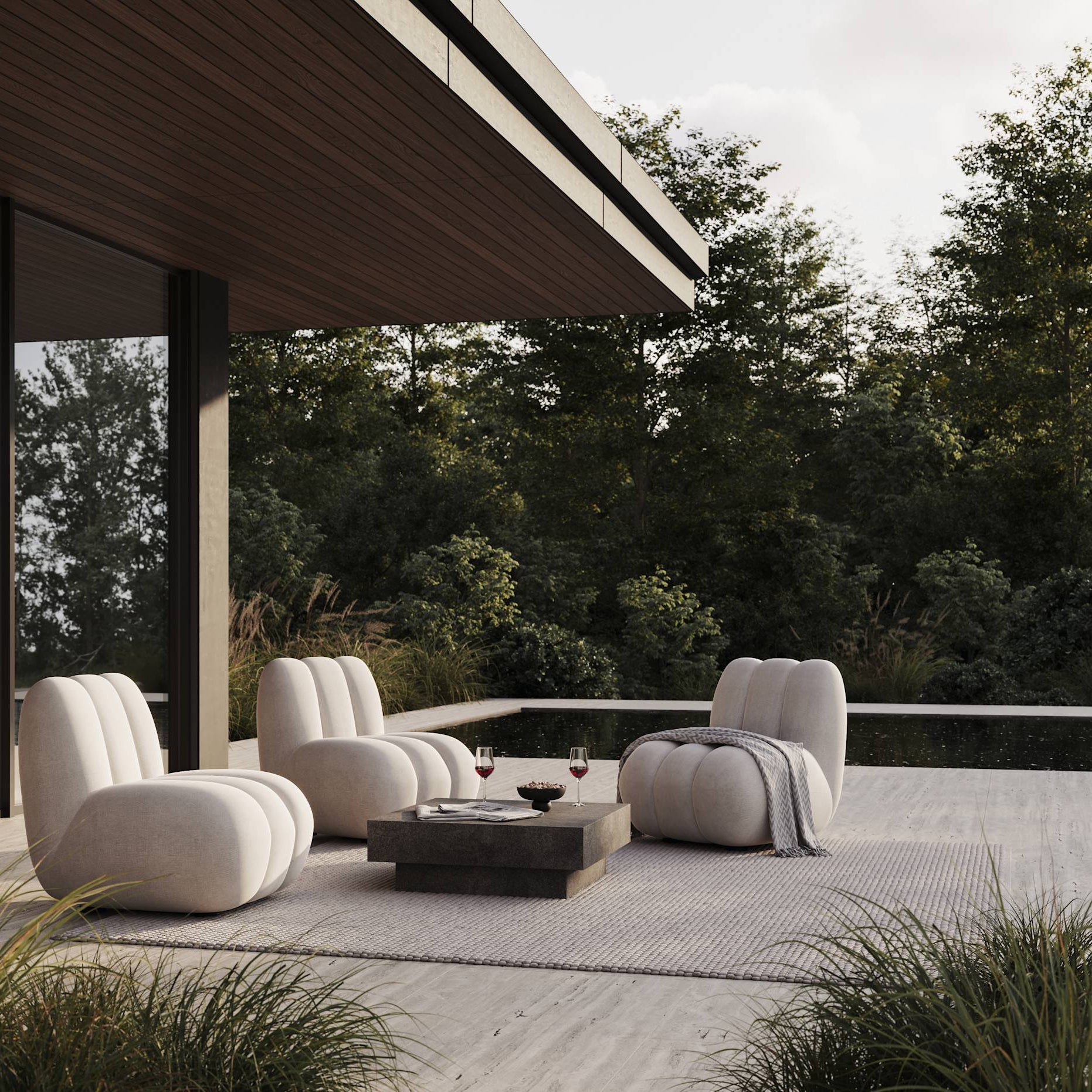 Toe Chair - Outdoor, Warm Ash (C142)*