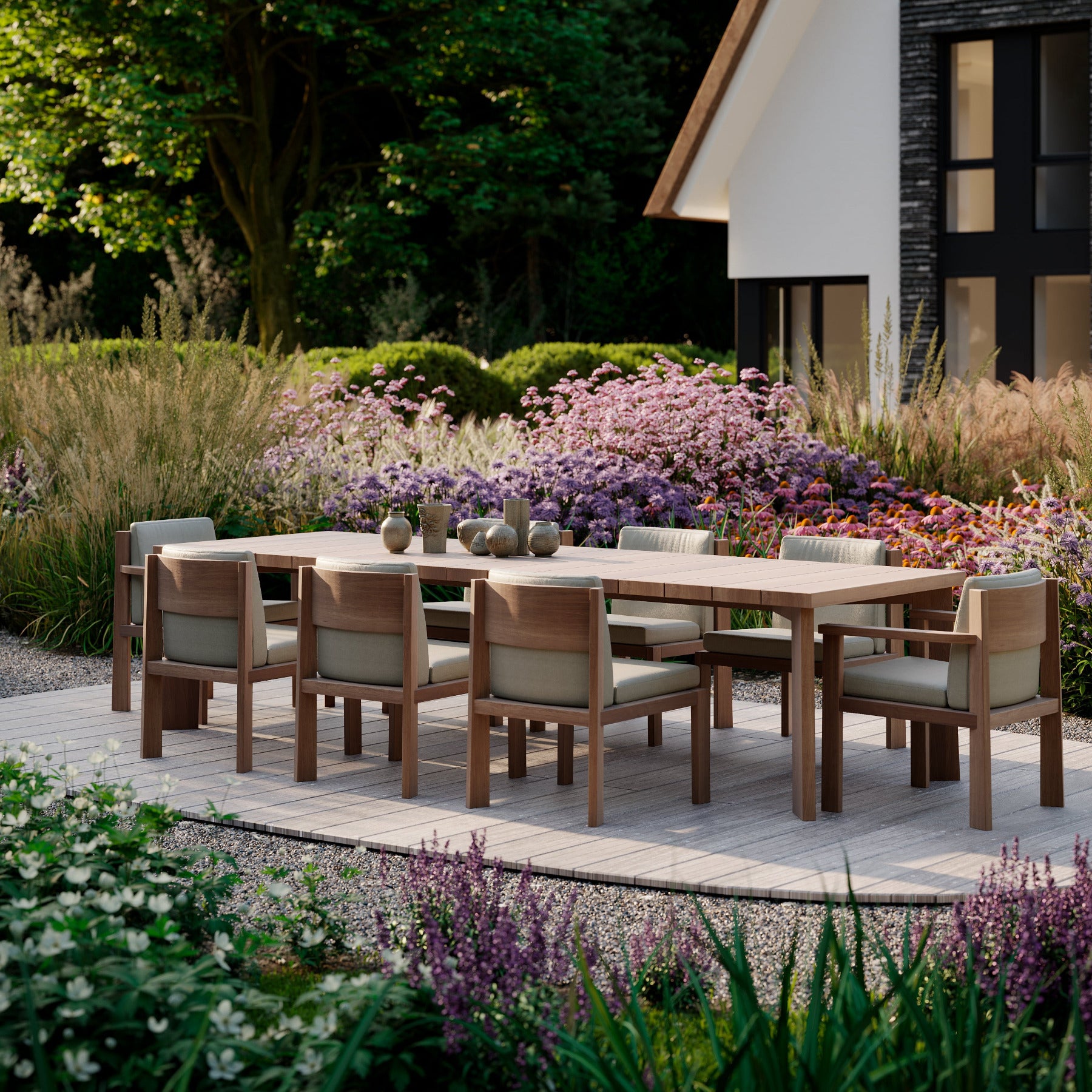 TIMME Outdoor Dining Side Chair by Piet Boon