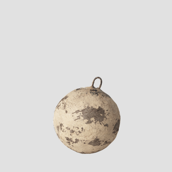 SUSTAIN paper-mache ball - small, sand. (box of 12)