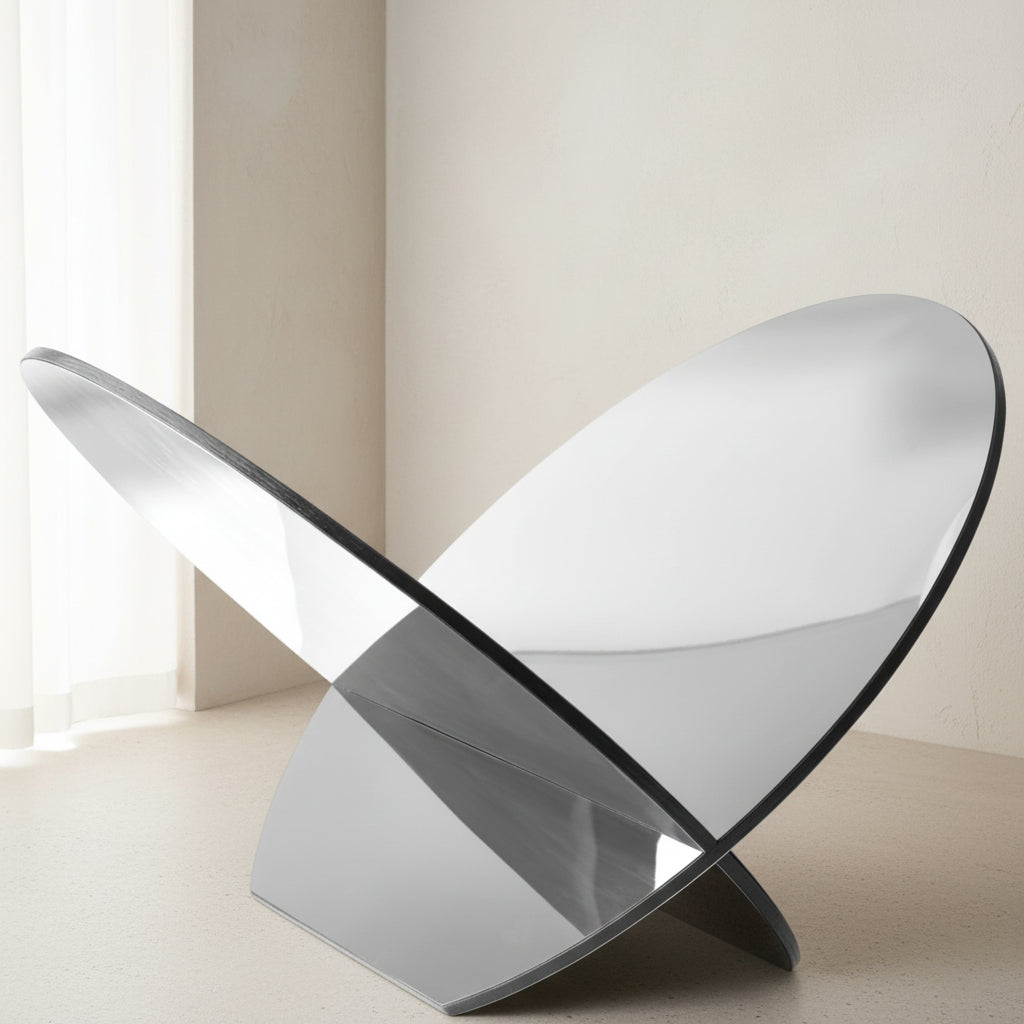 Silia Magazine Holder, Stainless Steel