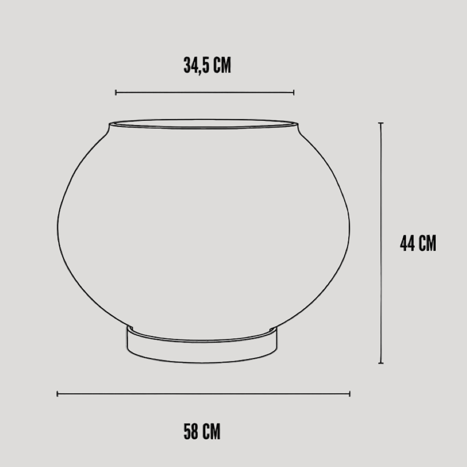 Sunao Plant Pot Fat, Hexa - Birch