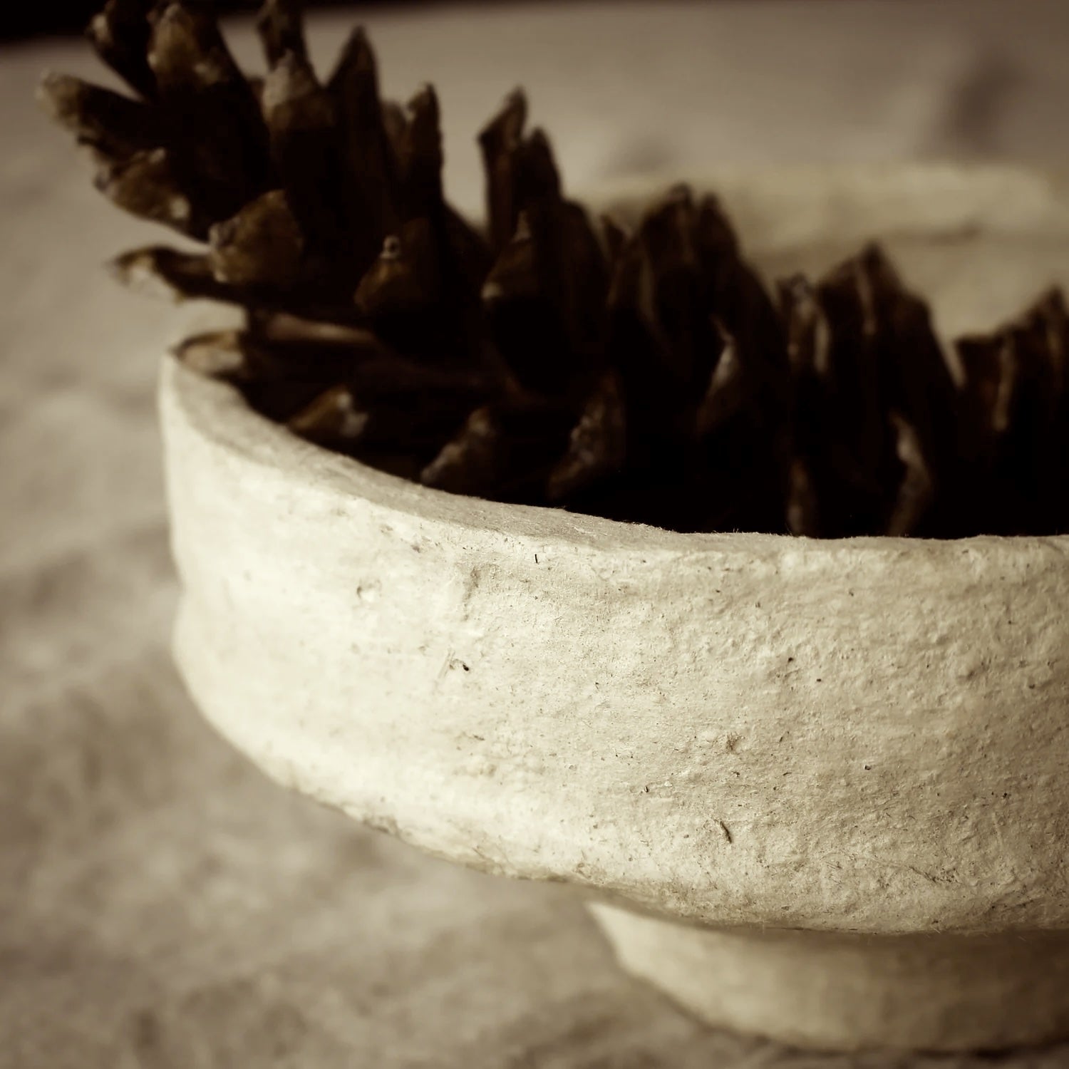 SUSTAIN Sculptural Bowl - medium, sand