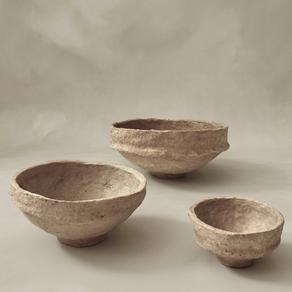 SUSTAIN Sculptural Bowl, small sand