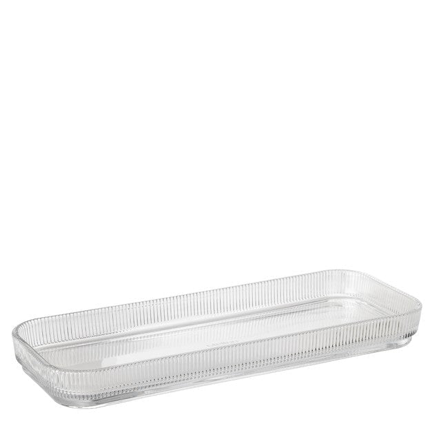 Pilastro serving dish L 36 cm clear