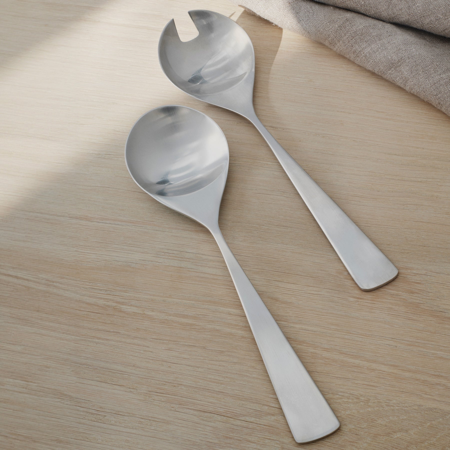 Maya serving set steel - 2 pc.