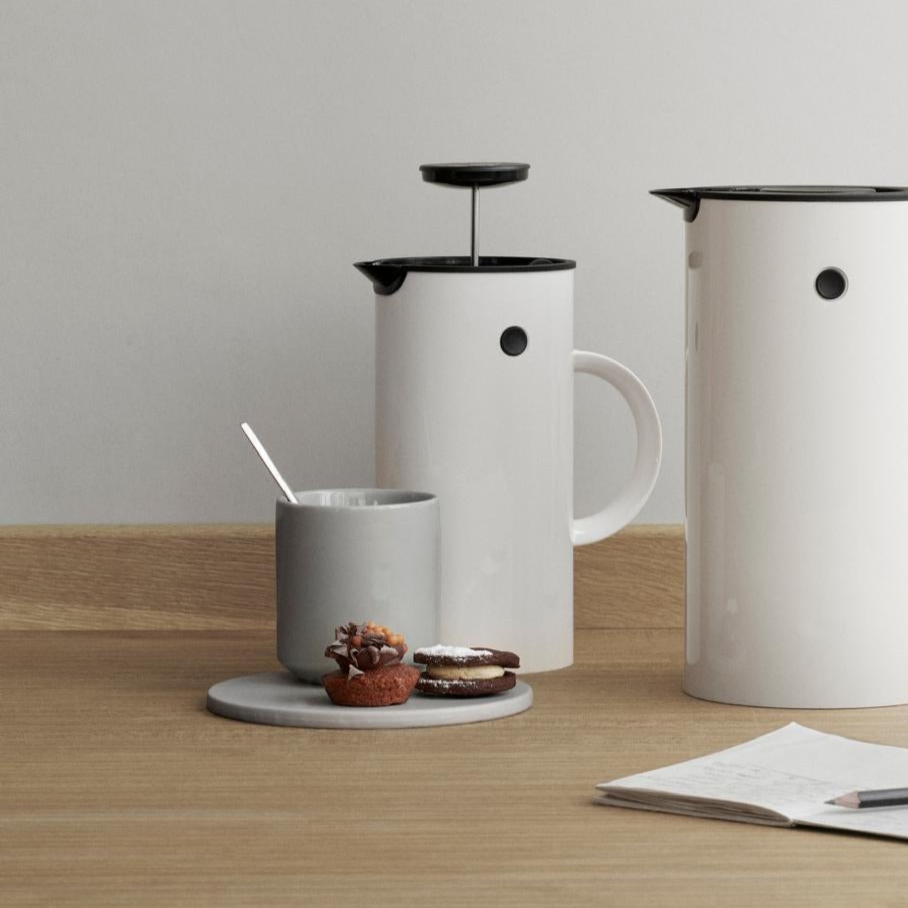 EM77 French press 1 L - white