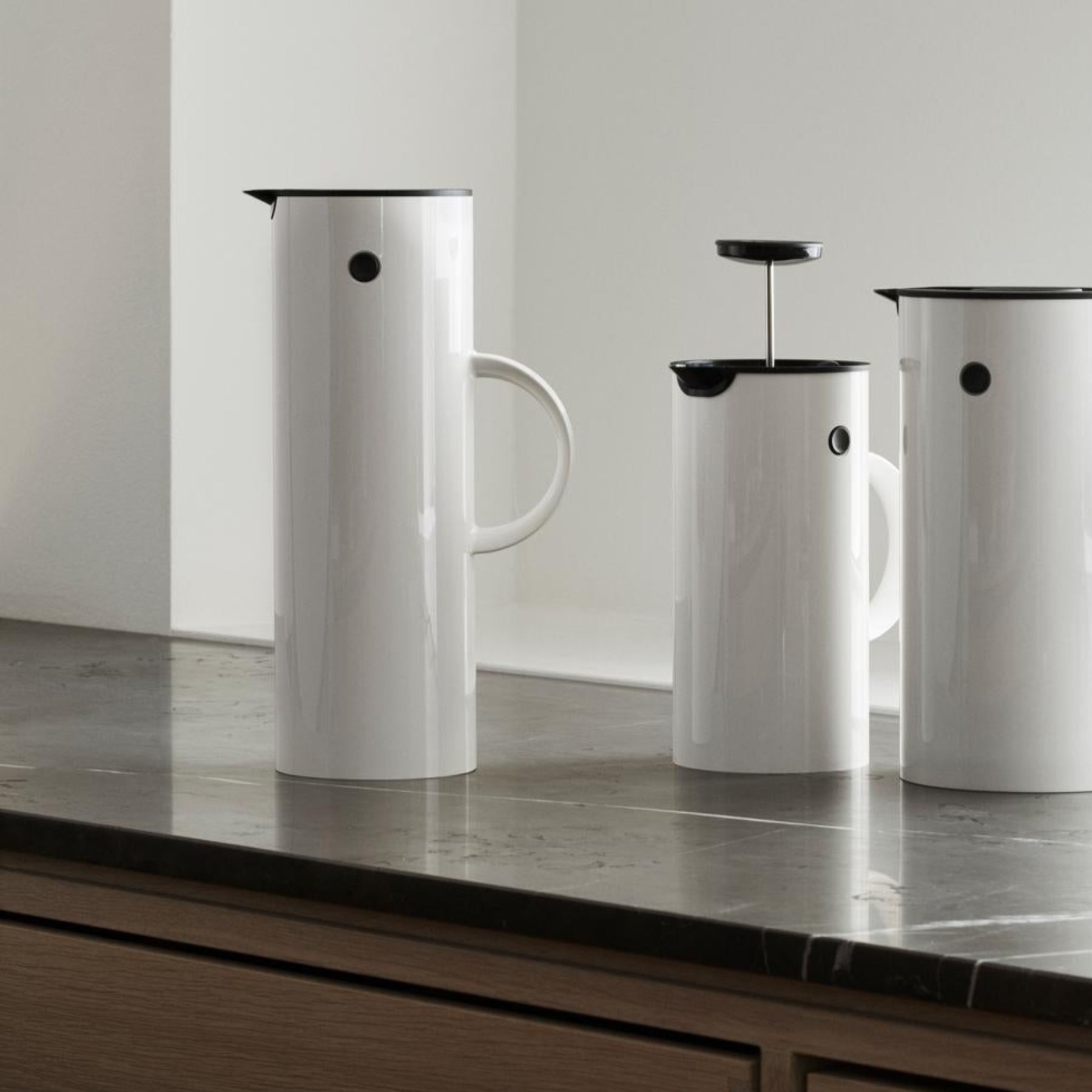 EM77 French press 1 L - white