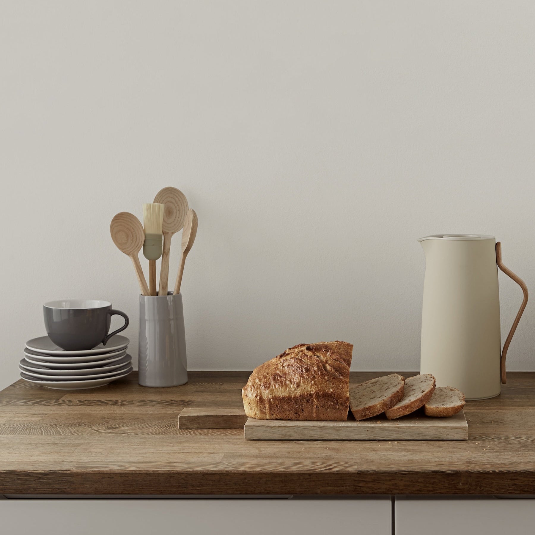 Emma luncheon plate, grey - set of 2