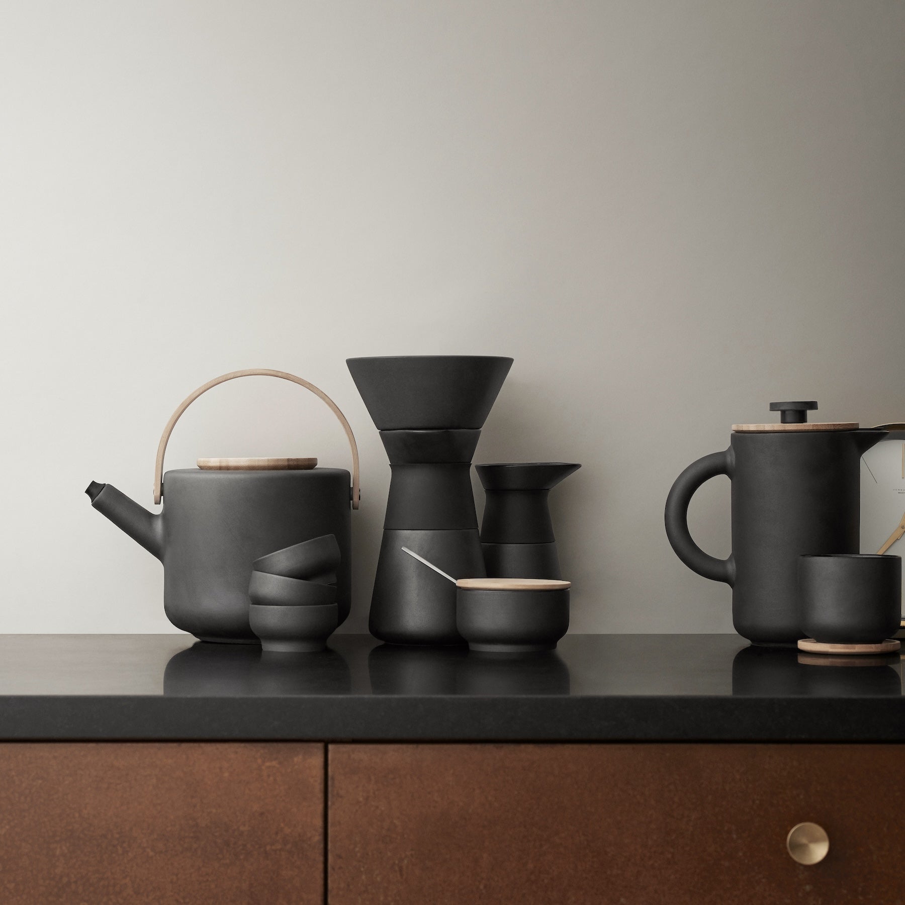 Theo French press 0.8 L - matte black