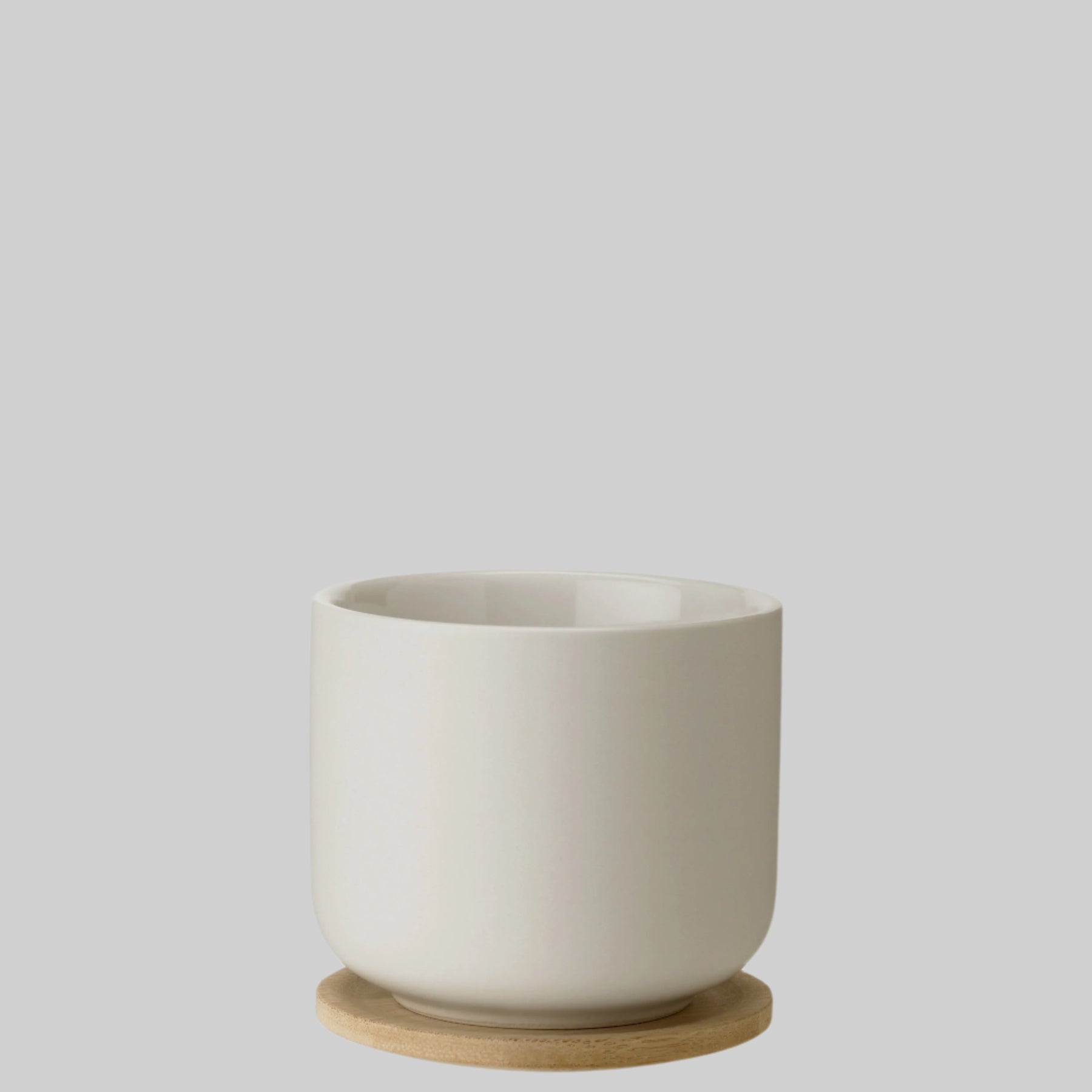 Theo cup, with coaster/lid - sand