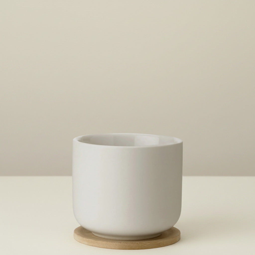 Theo cup, with coaster/lid - sand