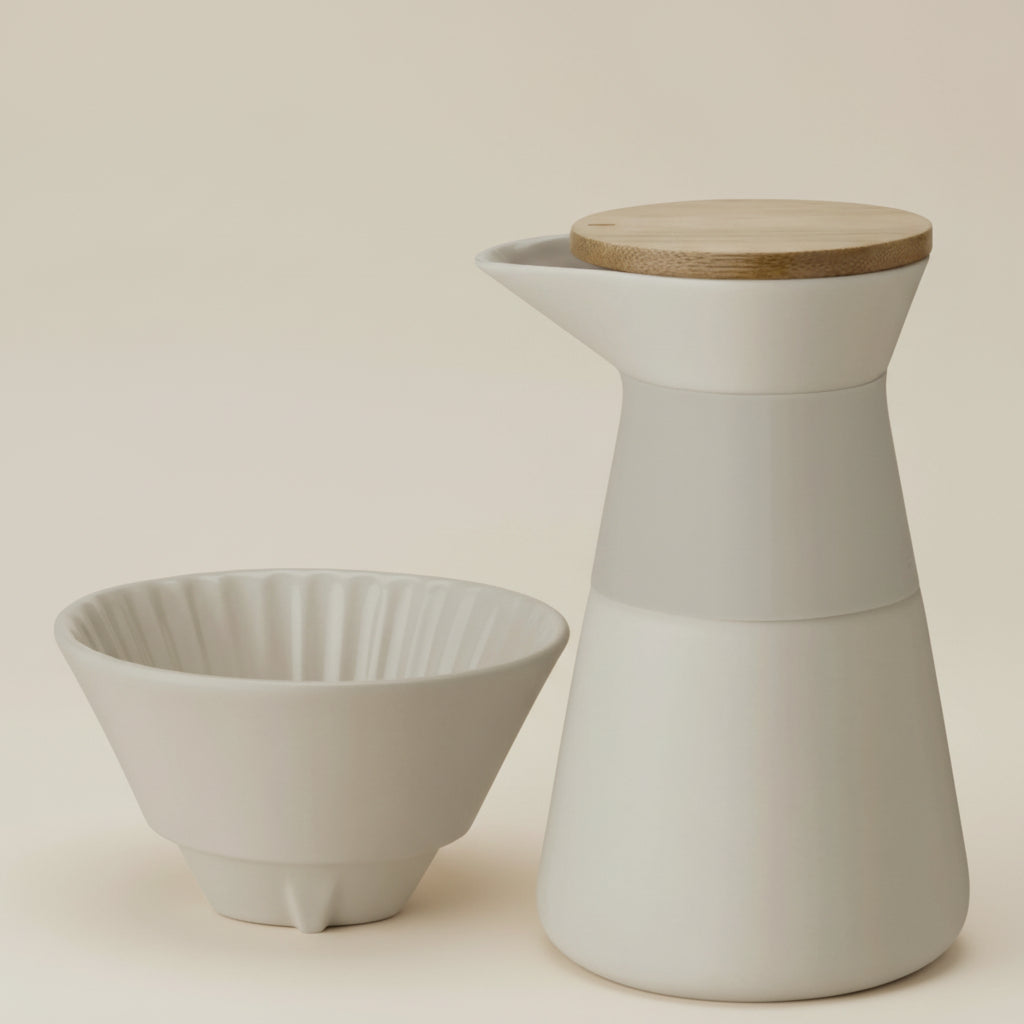 Theo coffee maker, slow brew - sand