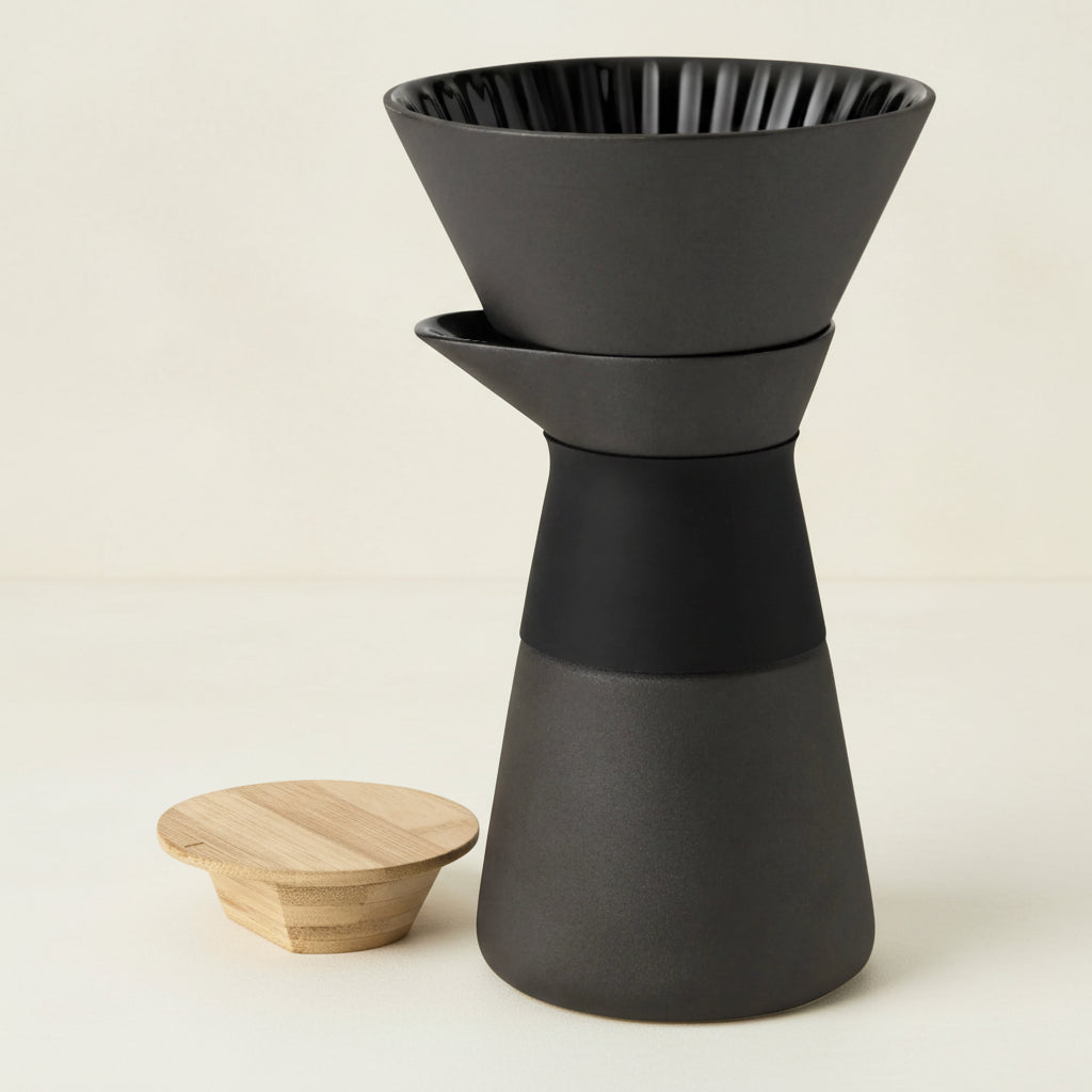 Theo coffee maker, slow brew - black