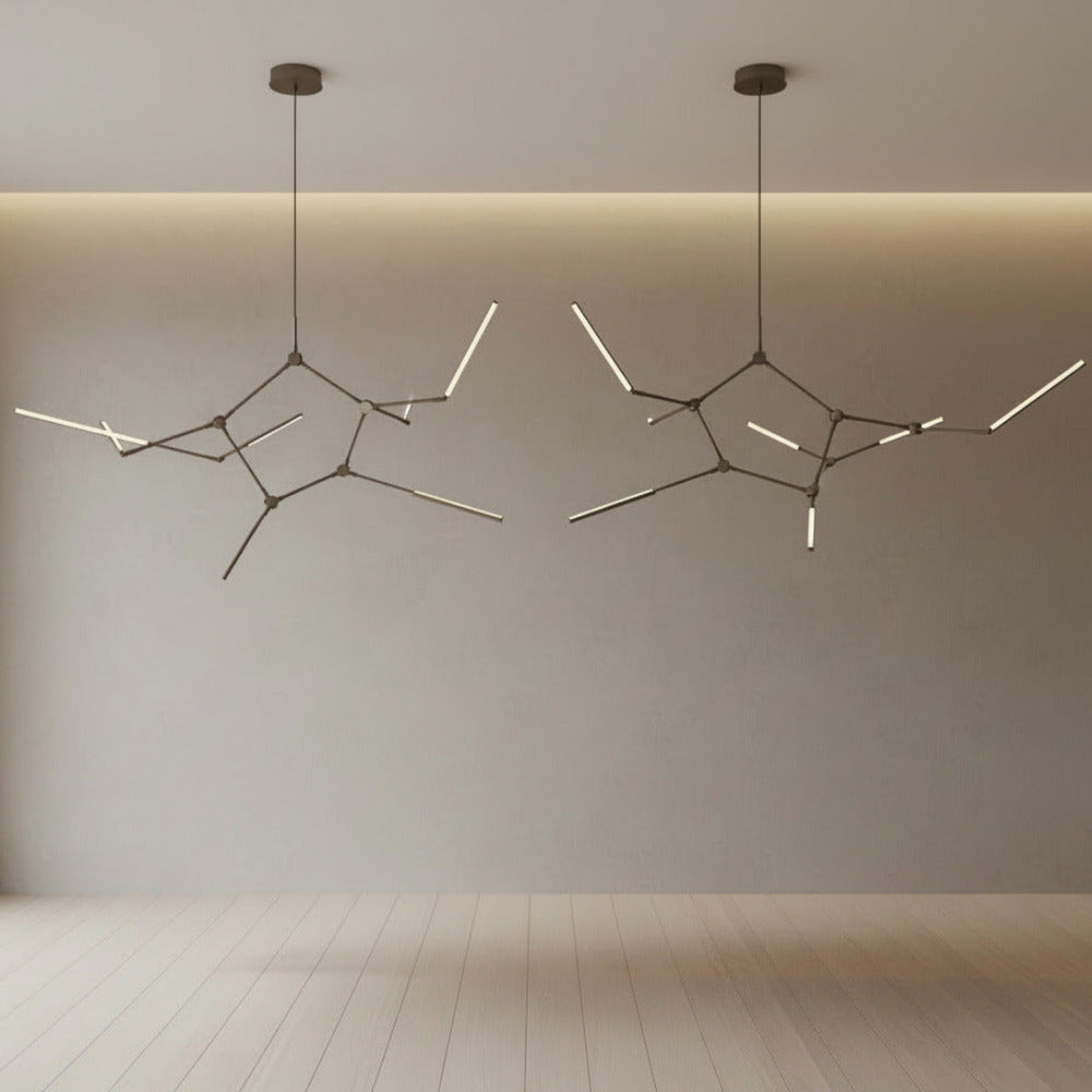 Stick Chandelier - Bronze