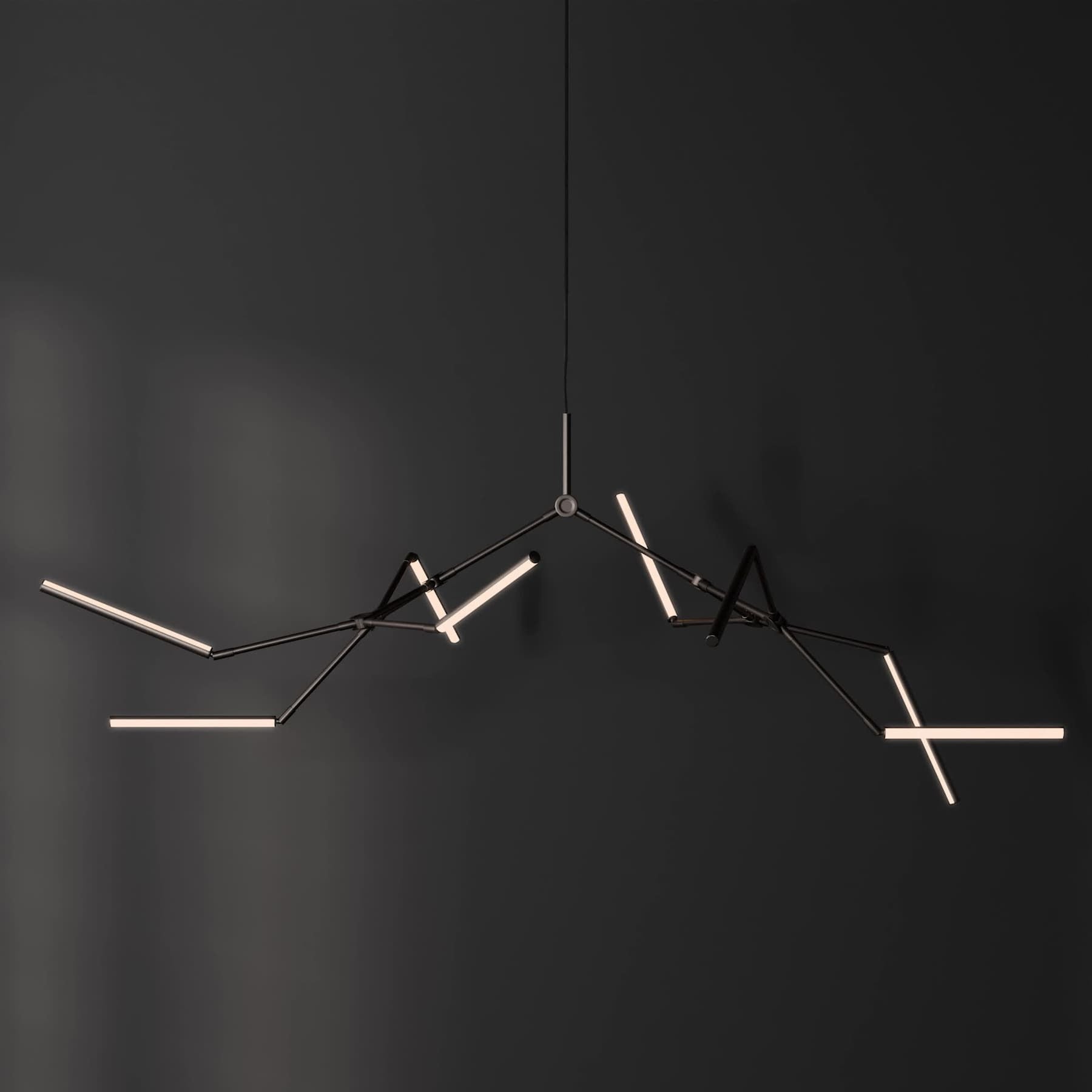 Stick Chandelier - Bronze
