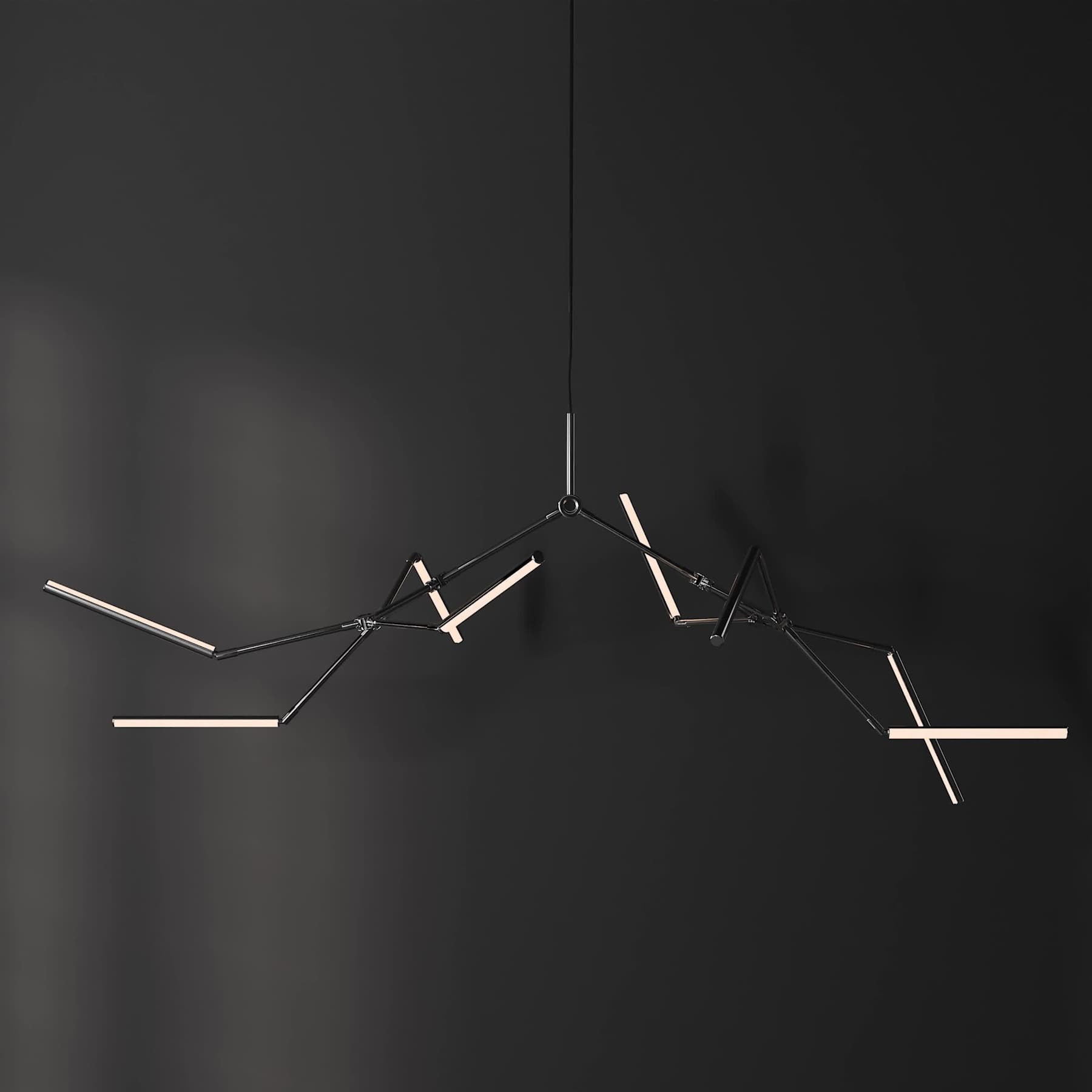 Stick Chandelier - Chrome