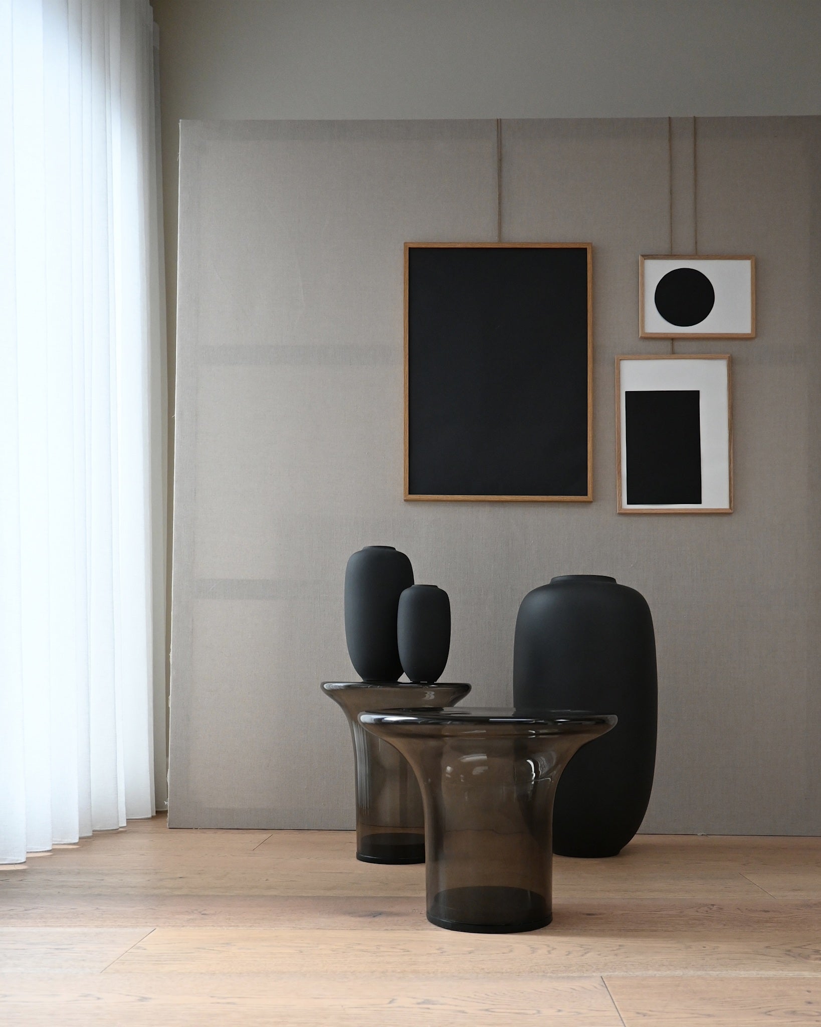 Sunao Vase Slim, Petit - Black