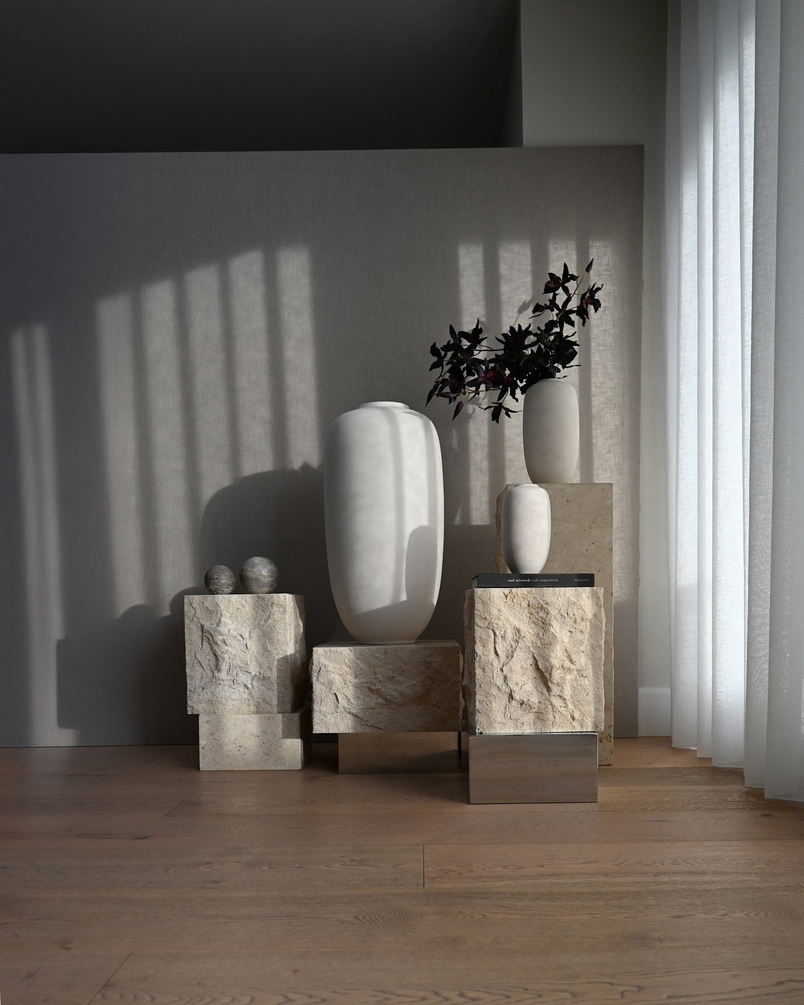 Sunao Vase Slim, Petit - Birch