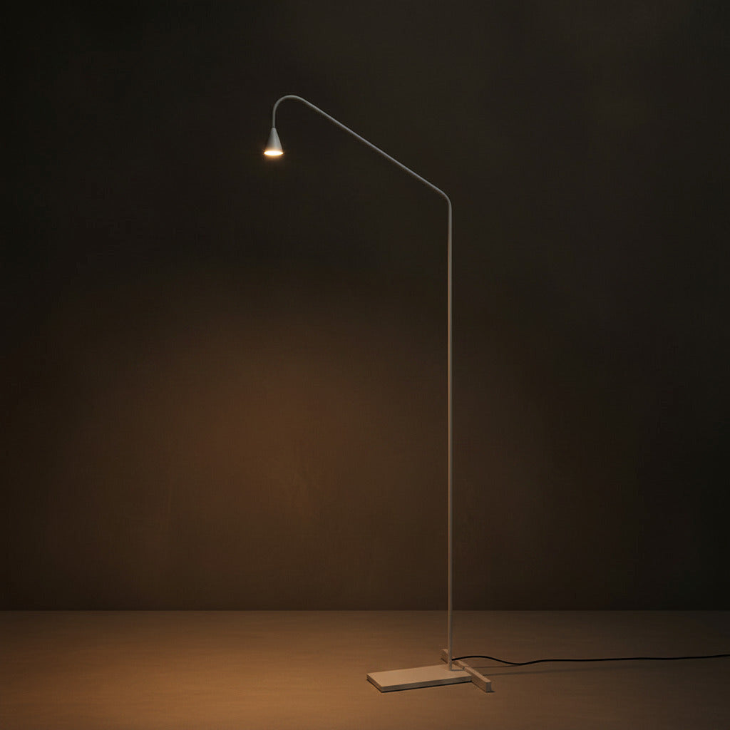 Austere Floor Lamp - Matte White, In-stock