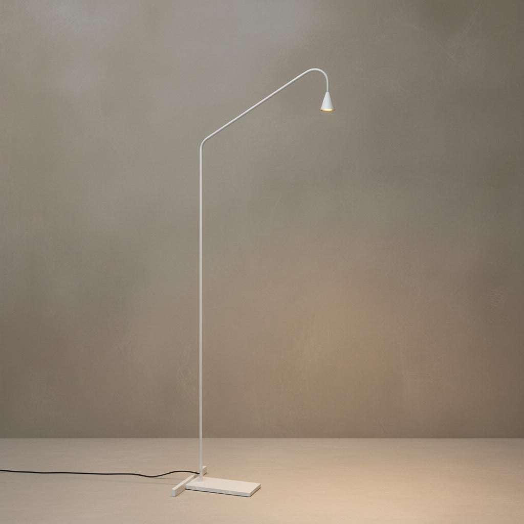 Austere Floor Lamp - Matte White, In-stock