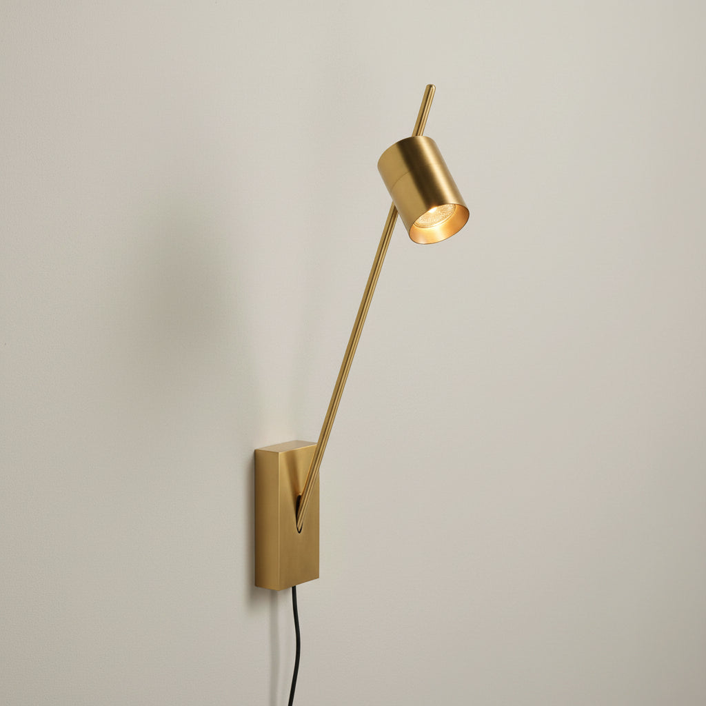 Aude Wall Lamp with Plug & Switch on Cord - 4 Finish Options *Made to Order