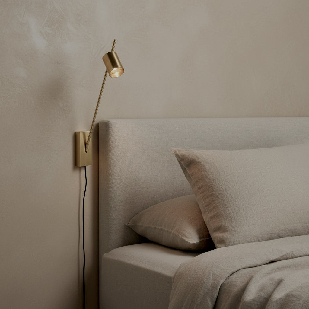 Aude Wall Lamp with Plug & Switch on Cord - 4 Finish Options *Made to Order
