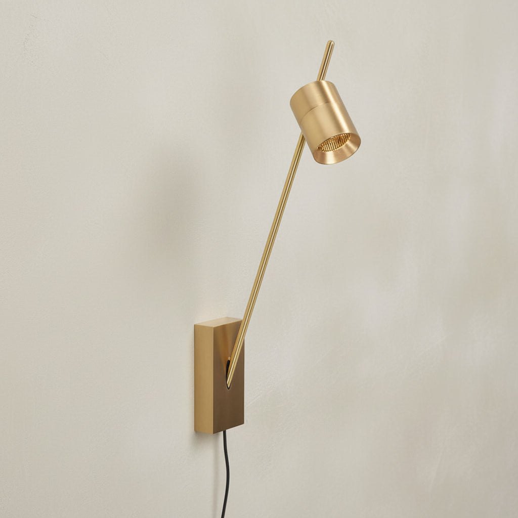 Aude Wall Lamp with Plug & Switch on Cord - 4 Finish Options *Made to Order