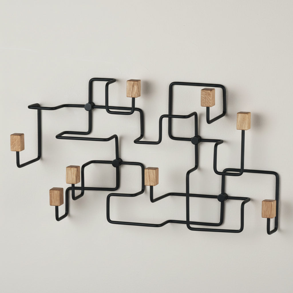 UNDERGROUND coat rack oak black *Special Order