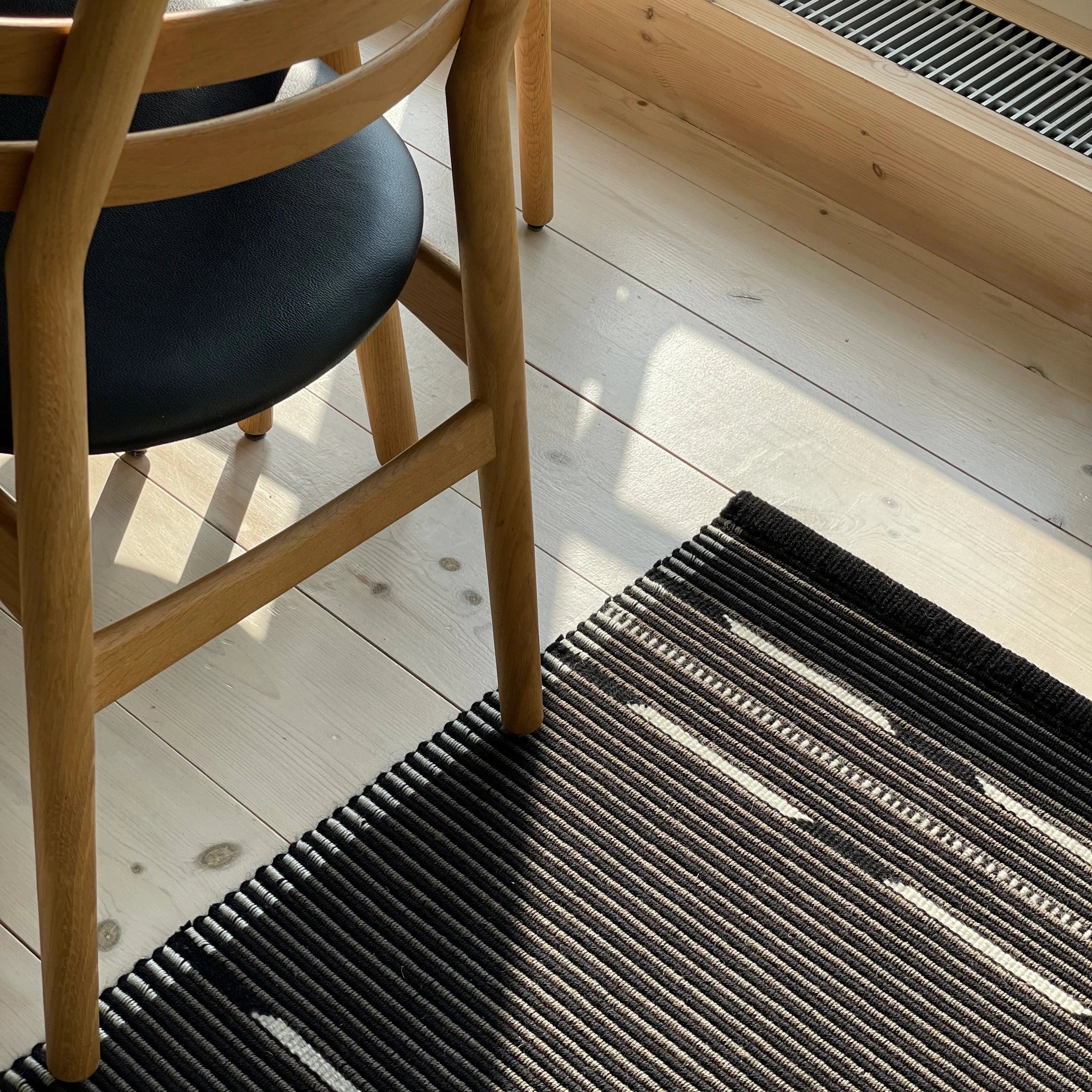 Vibeke Klint Rug VK-10, Brown/Black - Short Runner 2' x 4.25'