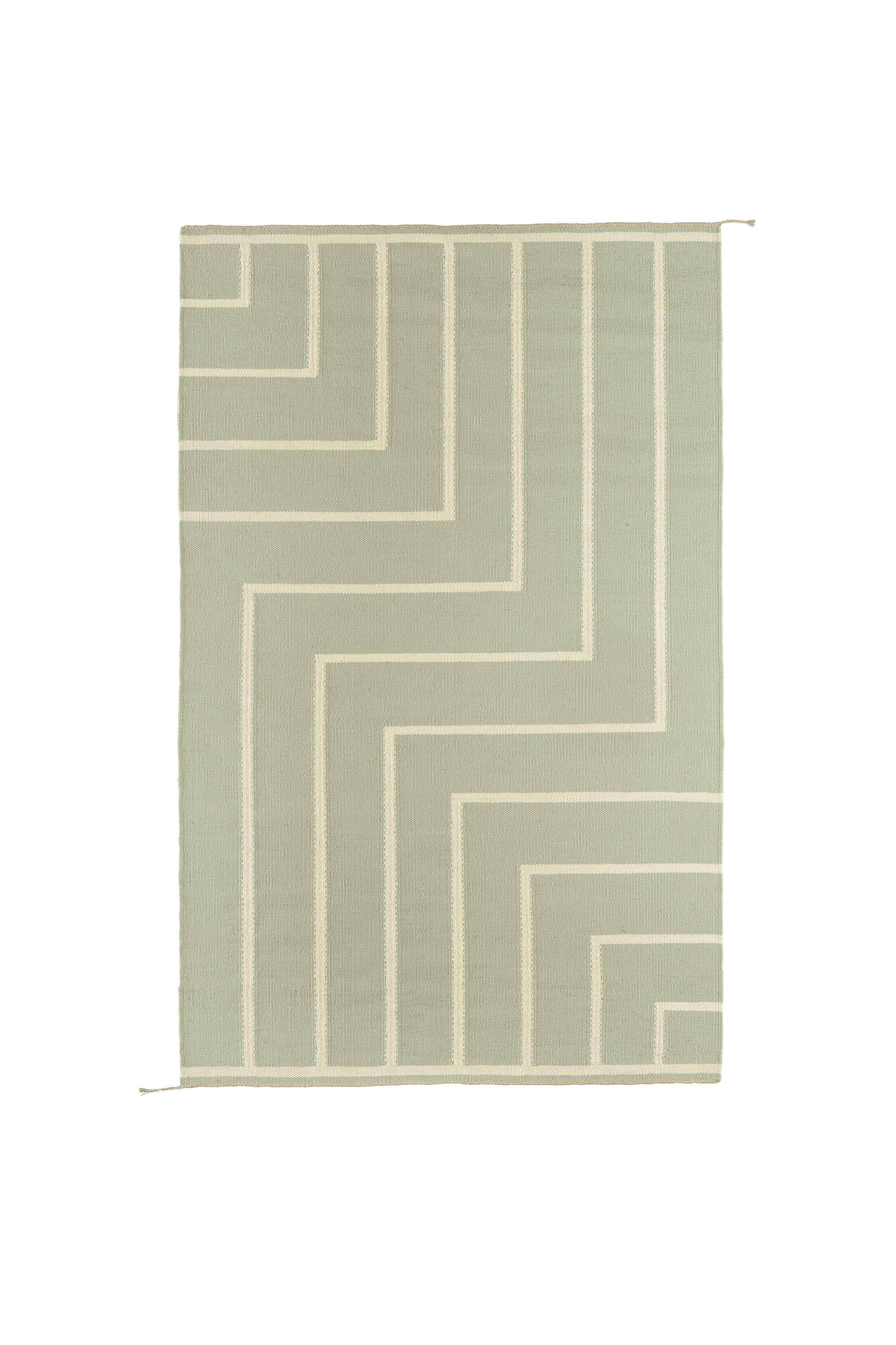 Vibeke Klint Rug VK-1 olive/white 140 x 215 cm