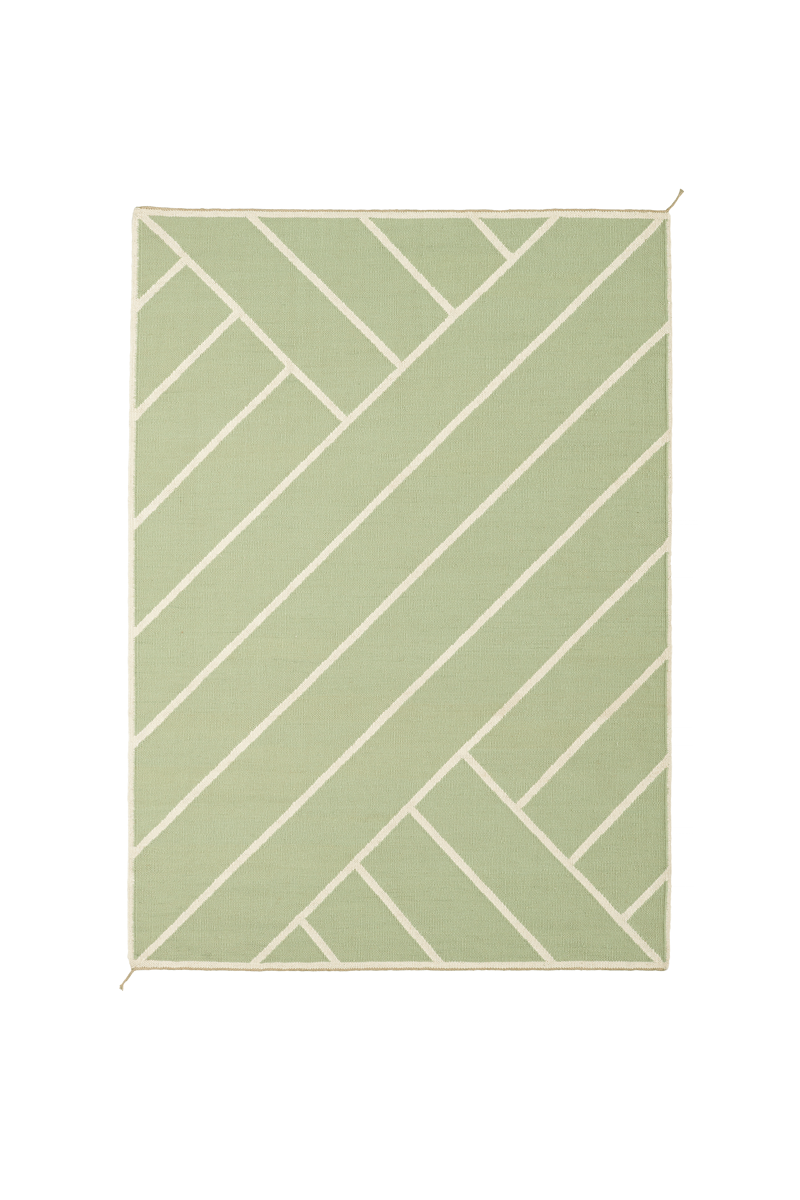 Vibeke Klint Rug VK-2 olive/white 170 x 240 cm