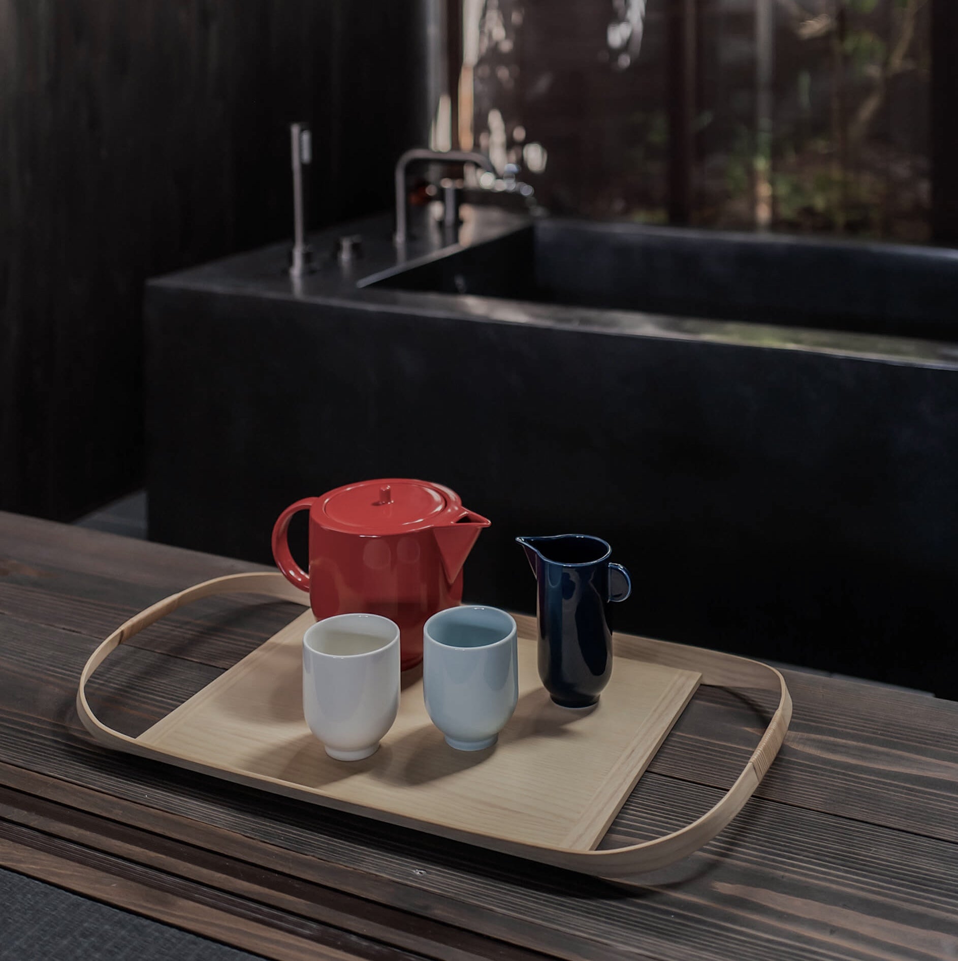 YOKO milk & cream pitcher - dark navy blue