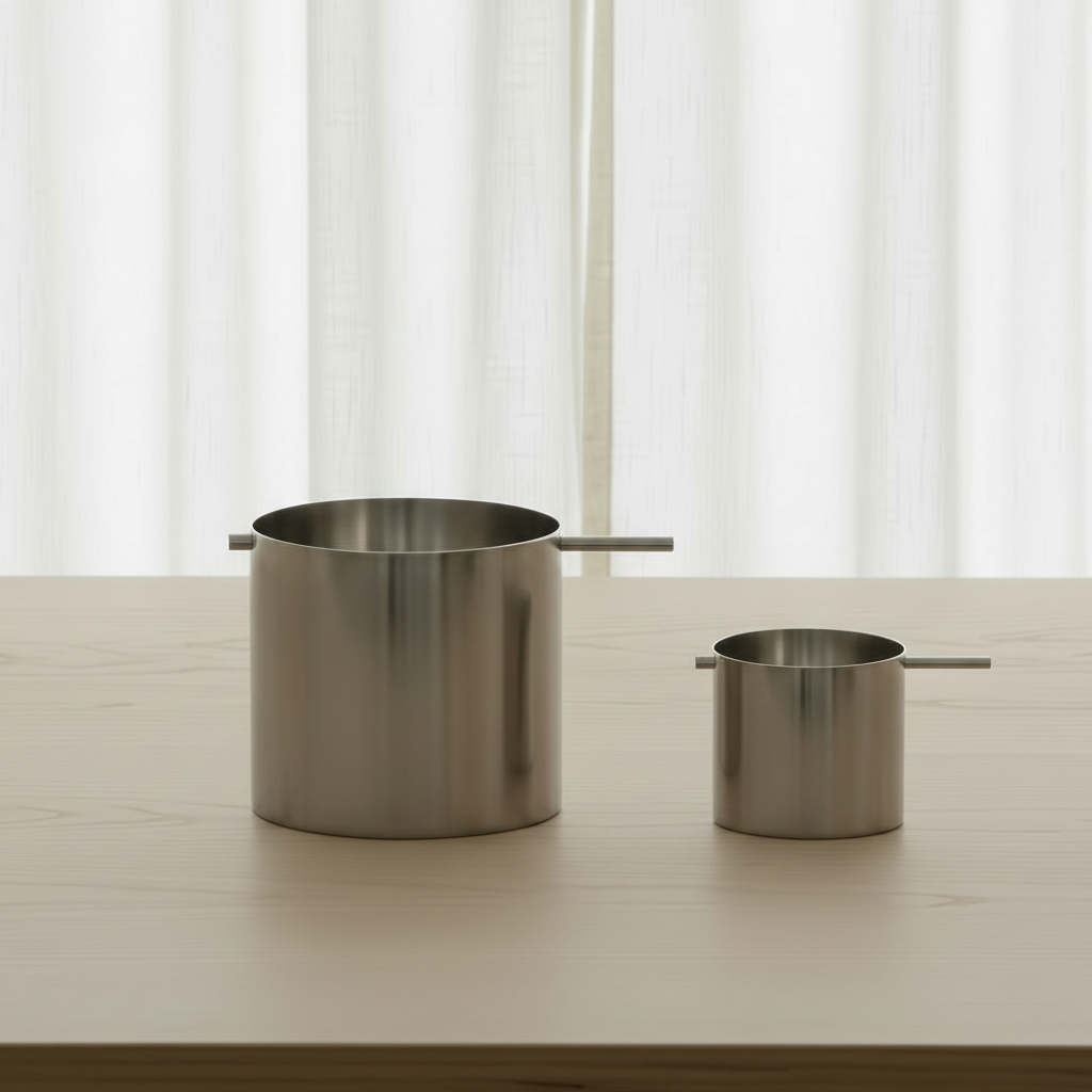 AJ Ashtray Large & Small — Zoomed In