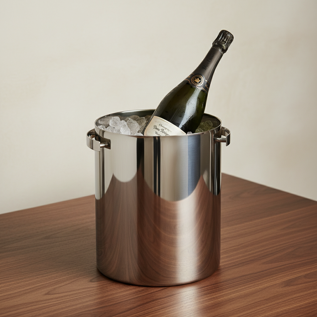 AJ Cylinda Cooler with Dom Pérignon – Correct Proportions