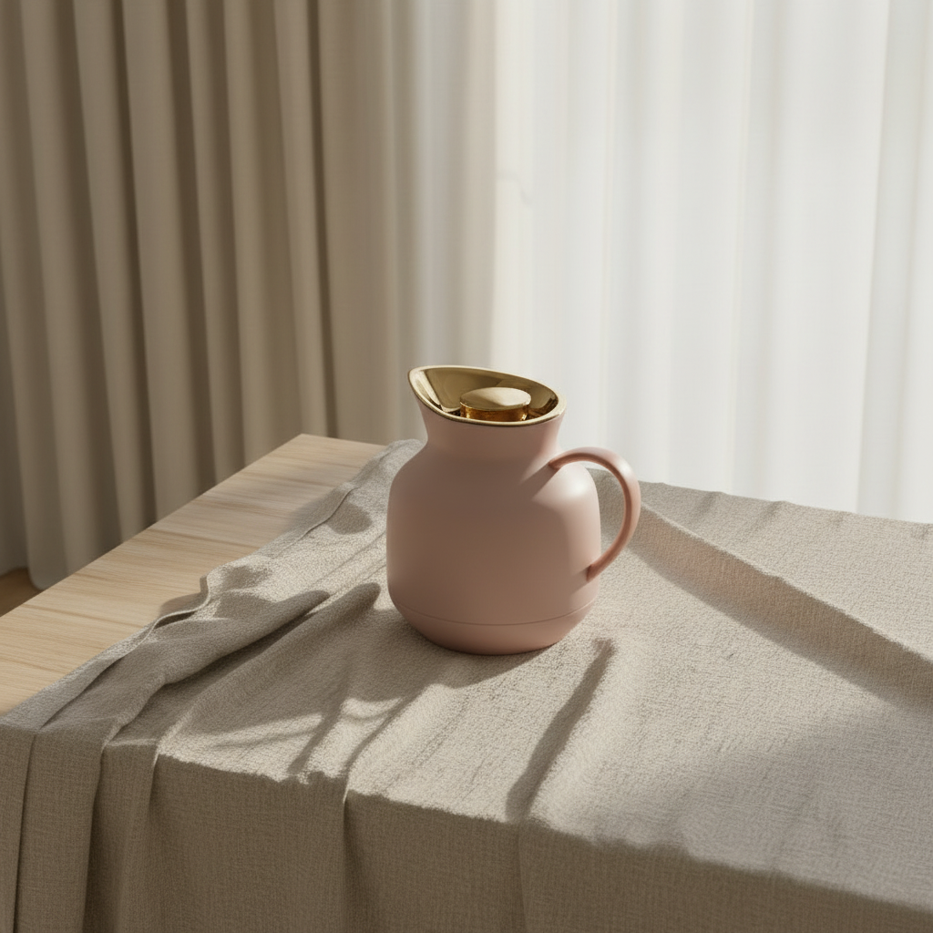 Amphora Jug — 3/4 Down View Linen Table